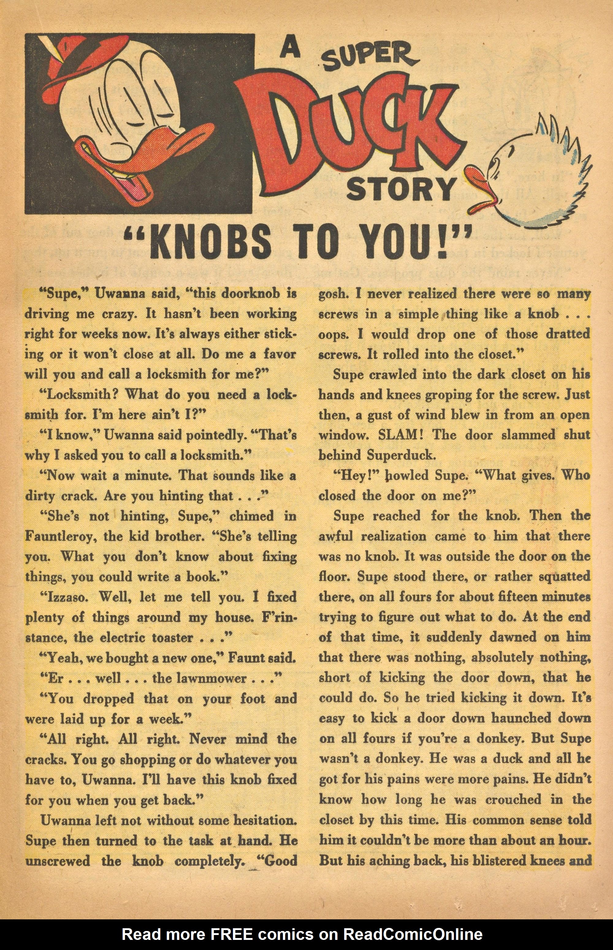 Read online Super Duck Comics comic -  Issue #55 - 21