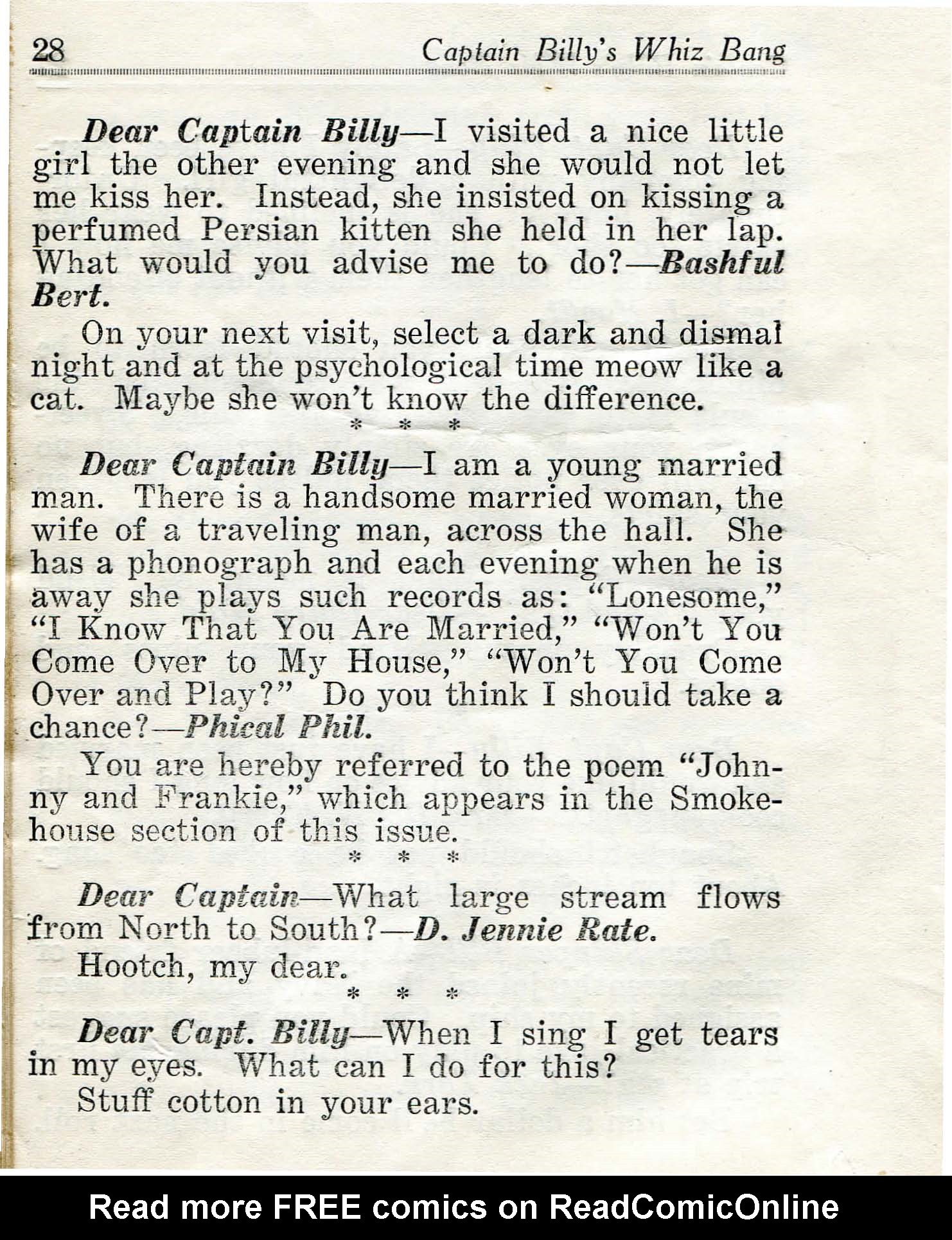 Read online Captain Billy's Whiz Bang comic -  Issue #23 - 30