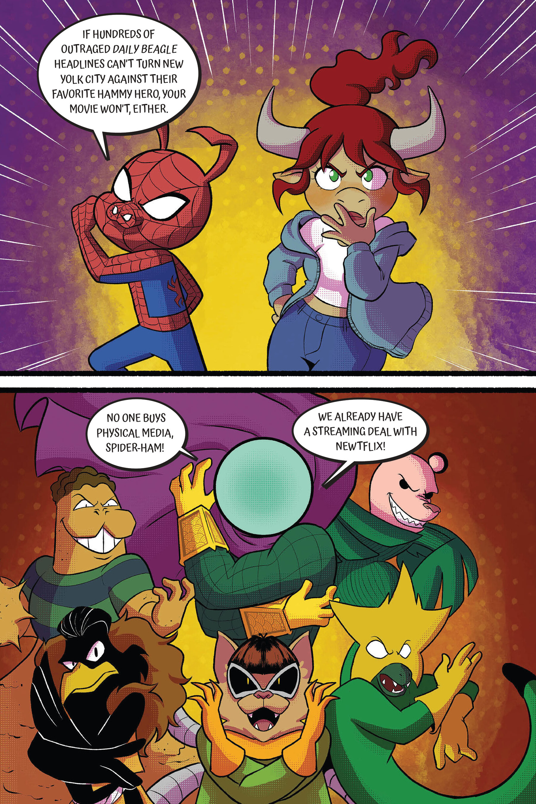 Read online Spider-Ham: Hollywood May-Ham comic -  Issue # TPB - 58