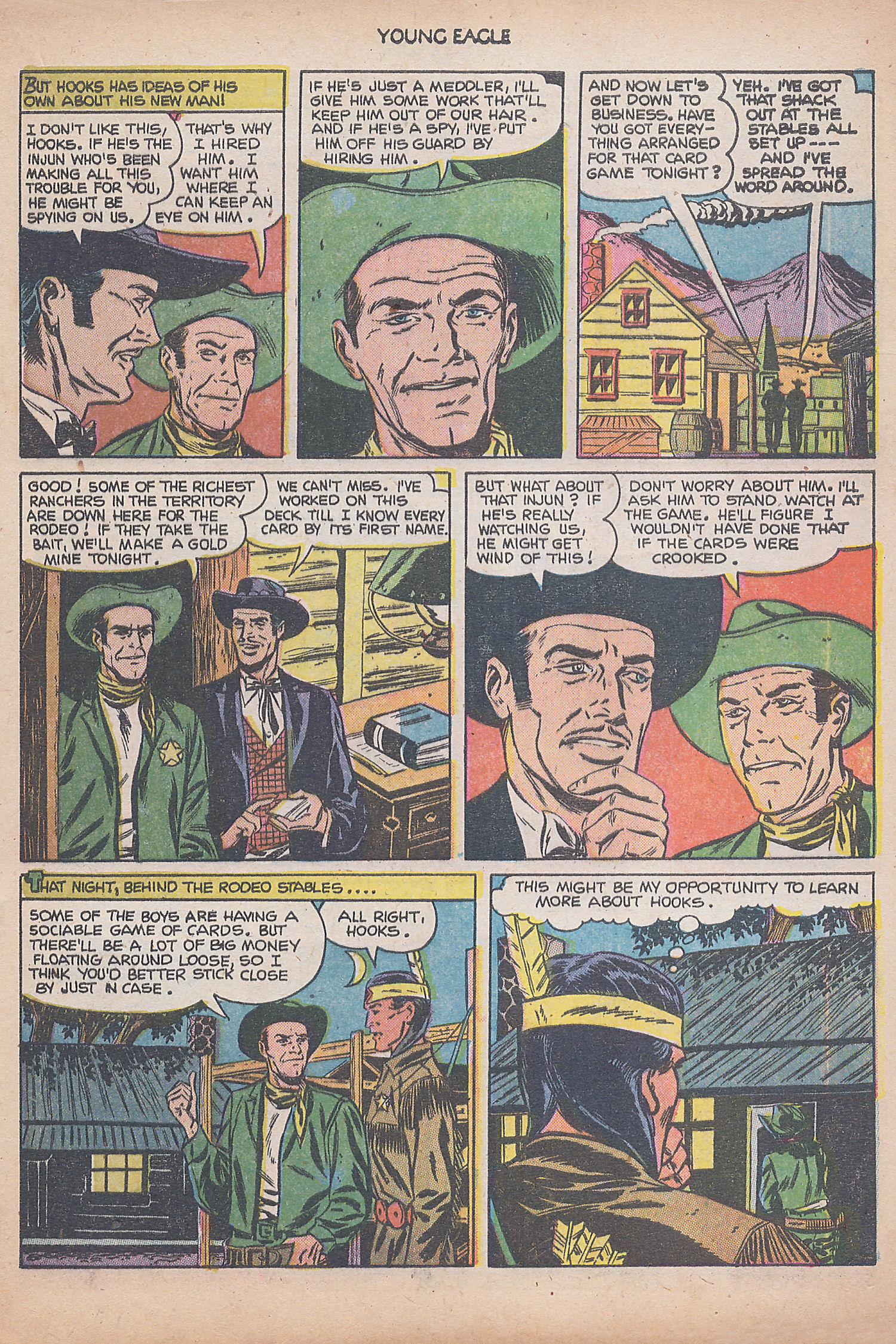 Read online Young Eagle comic -  Issue #8 - 17