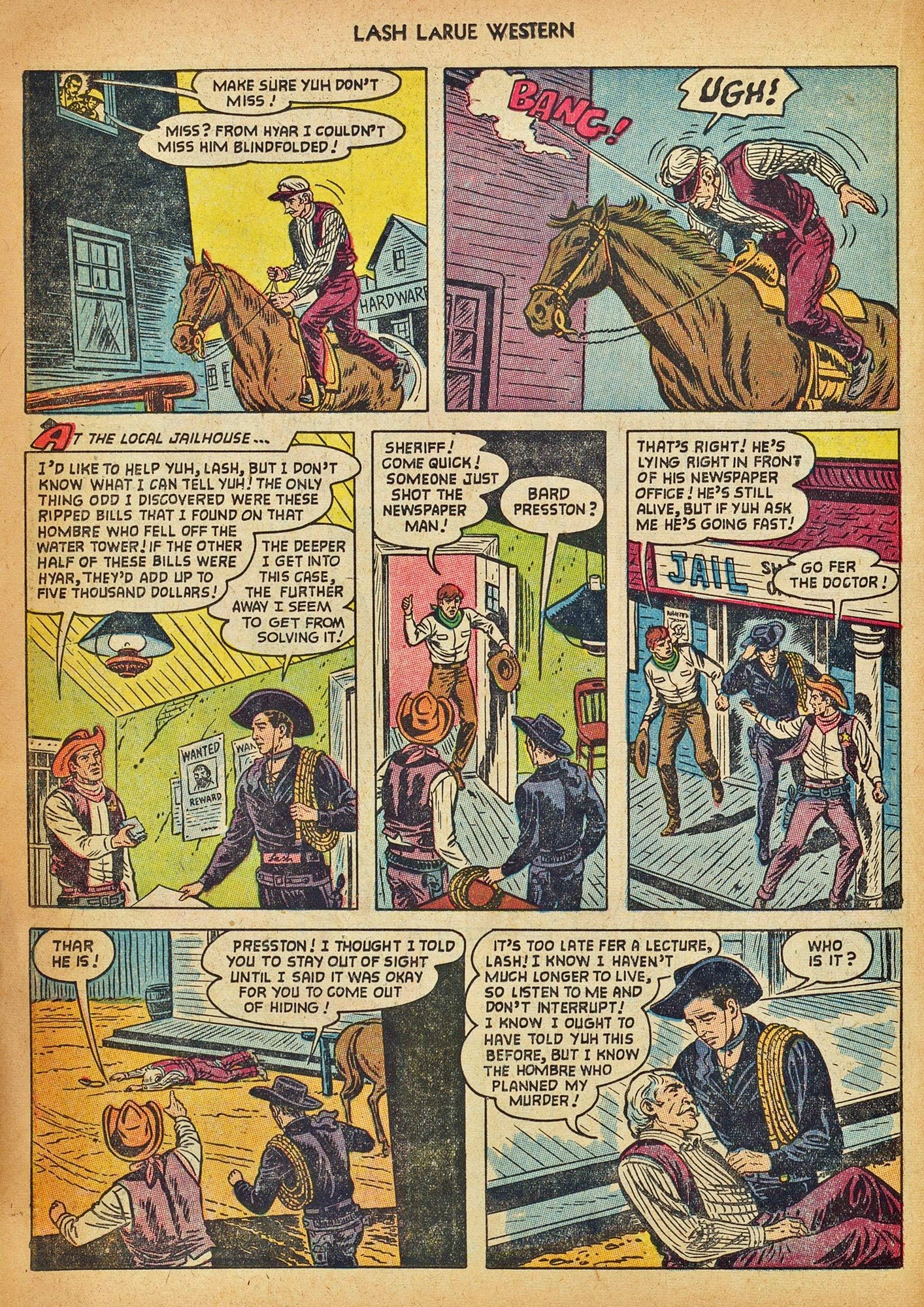 Read online Lash Larue Western (1949) comic -  Issue #42 - 22