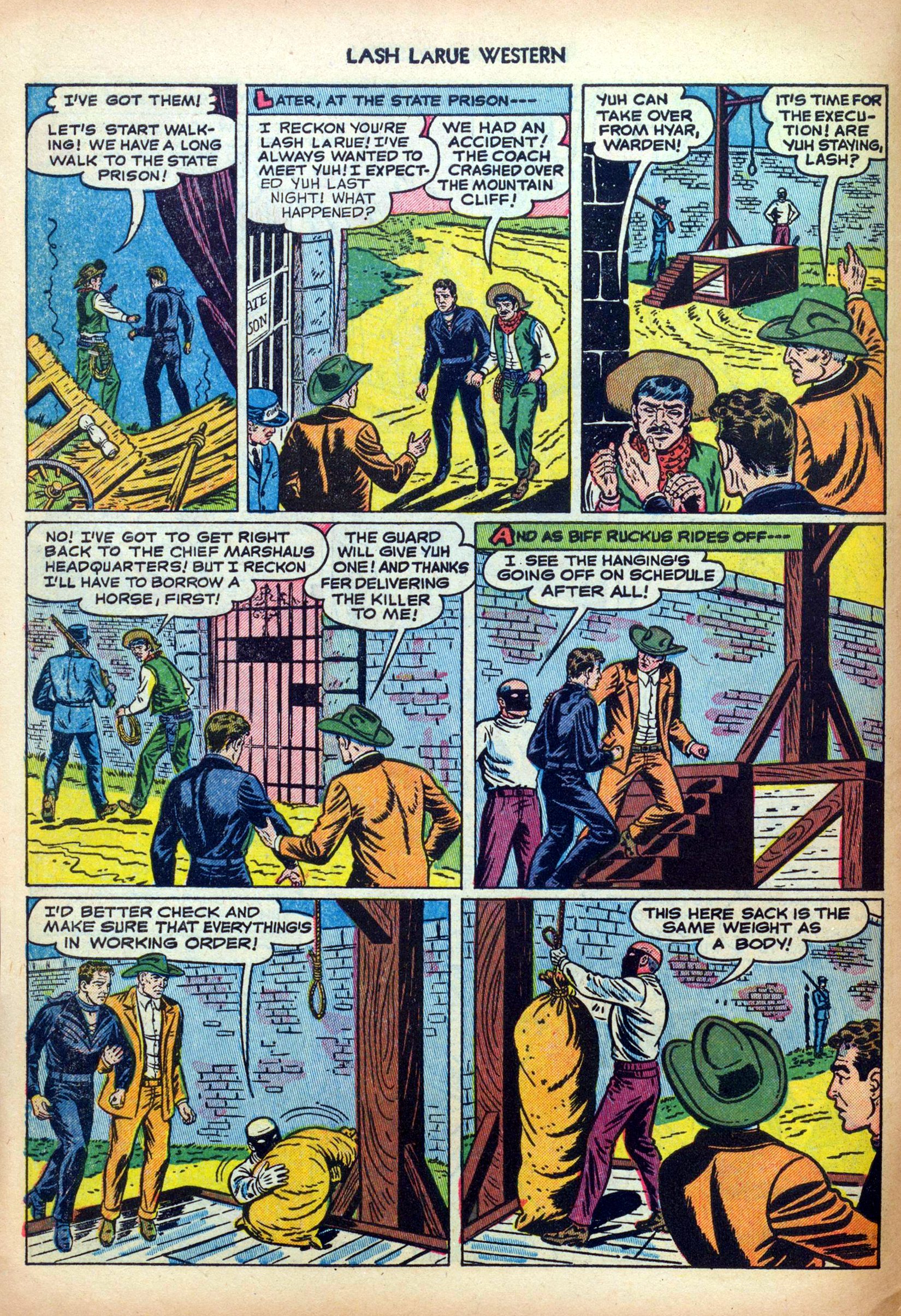 Read online Lash Larue Western (1949) comic -  Issue #30 - 6