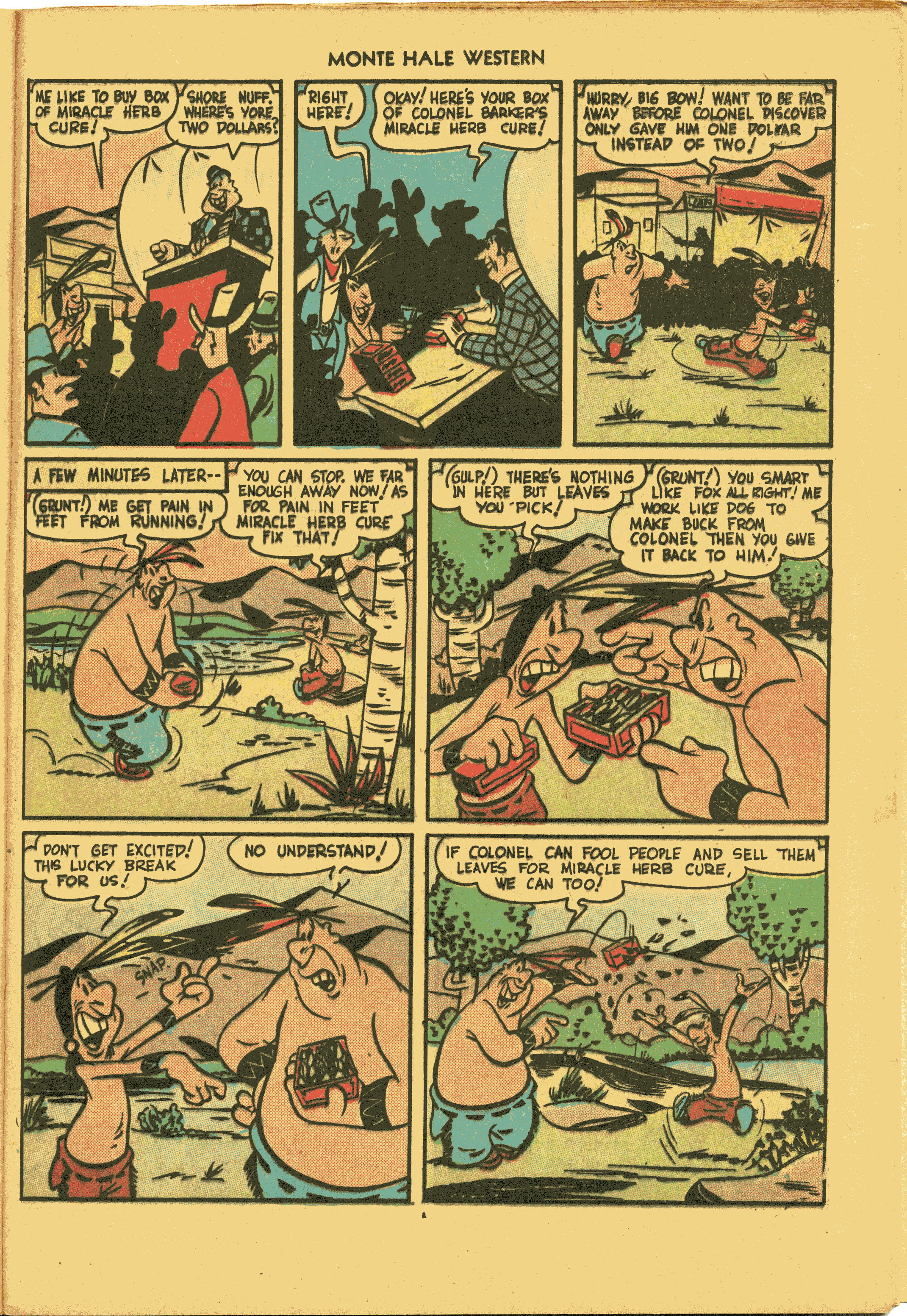 Read online Monte Hale Western comic -  Issue #31 - 37