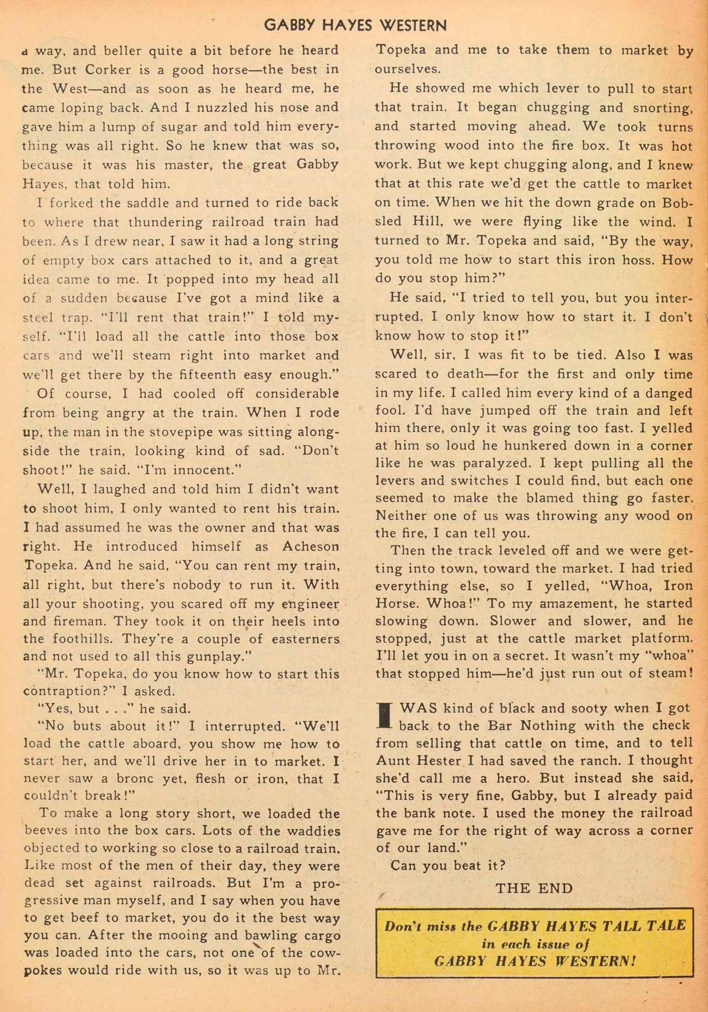 Read online Gabby Hayes Western comic -  Issue #34 - 26