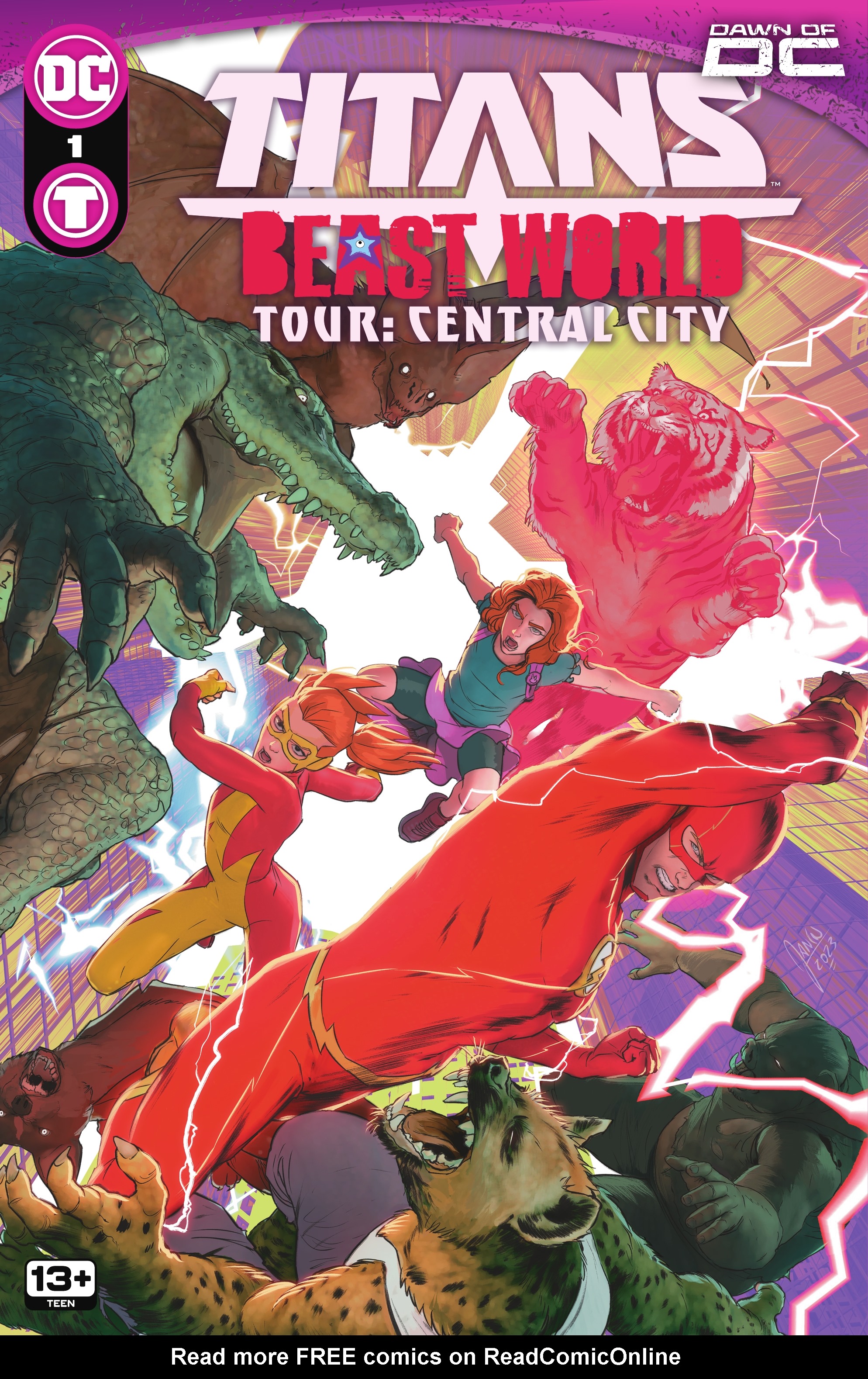 Read online Titans: Beast World Tour: Central City comic -  Issue # Full - 1