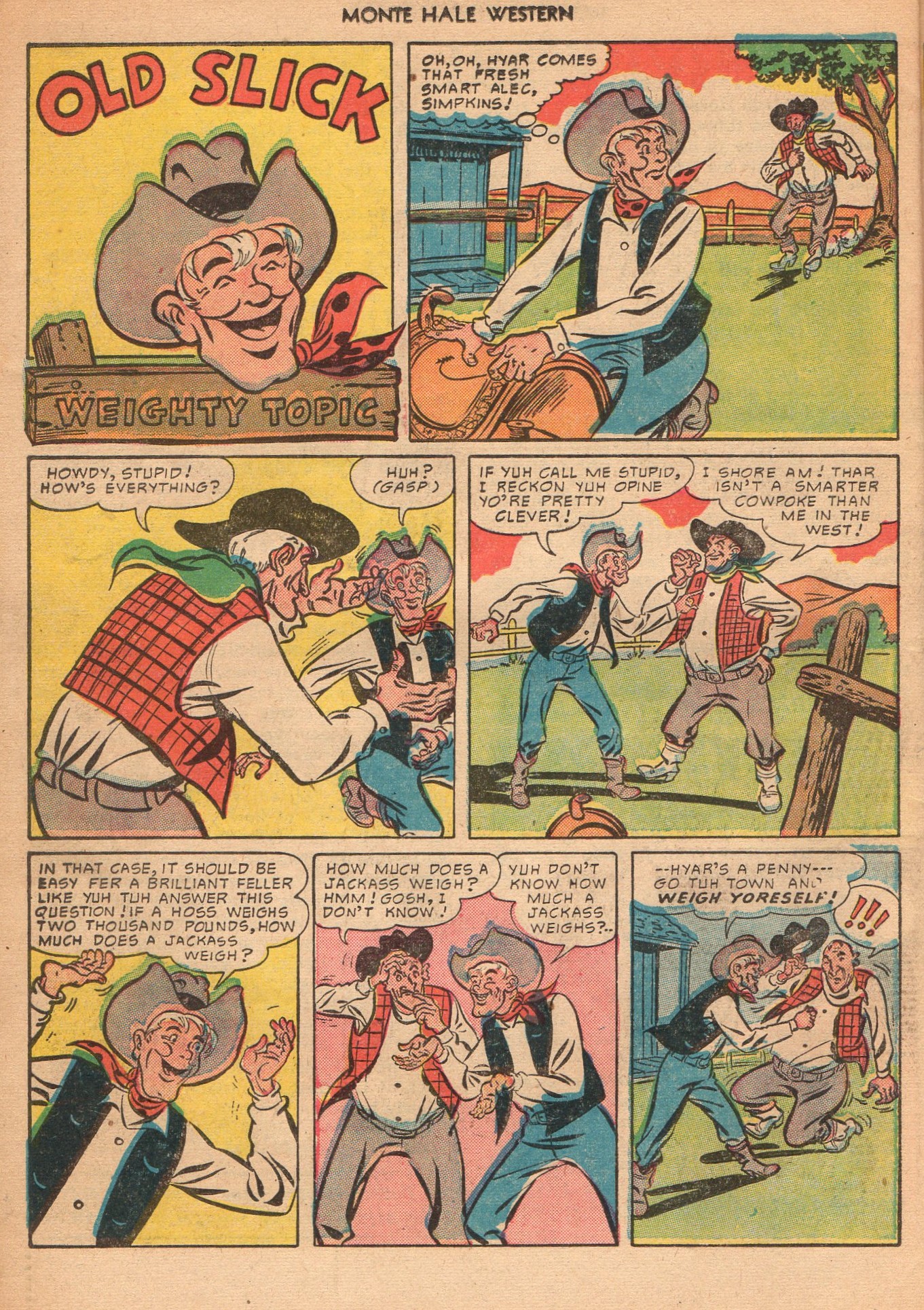 Read online Monte Hale Western comic -  Issue #51 - 38
