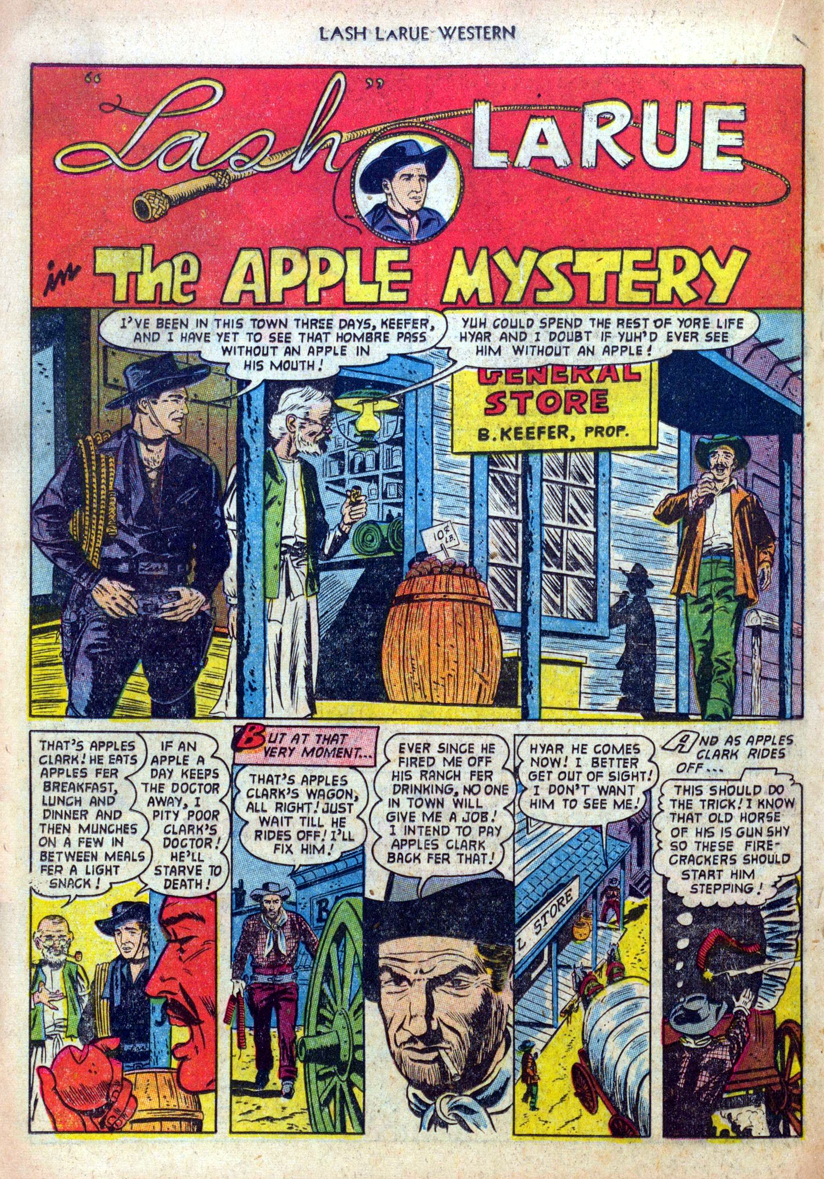 Read online Lash Larue Western (1949) comic -  Issue #39 - 18