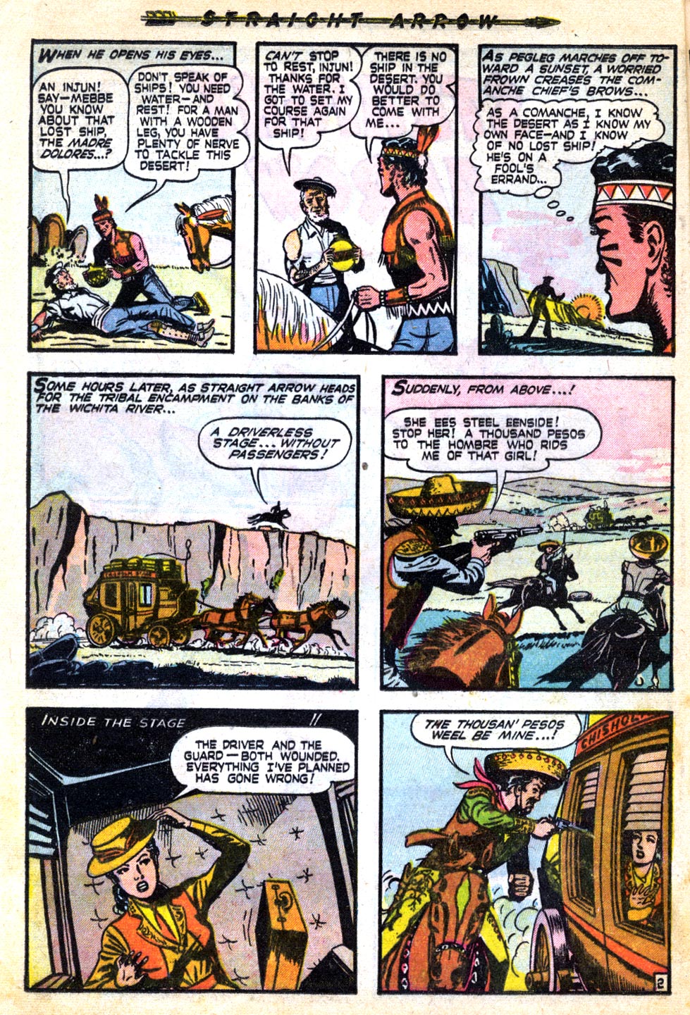 Read online Straight Arrow comic -  Issue #7 - 12