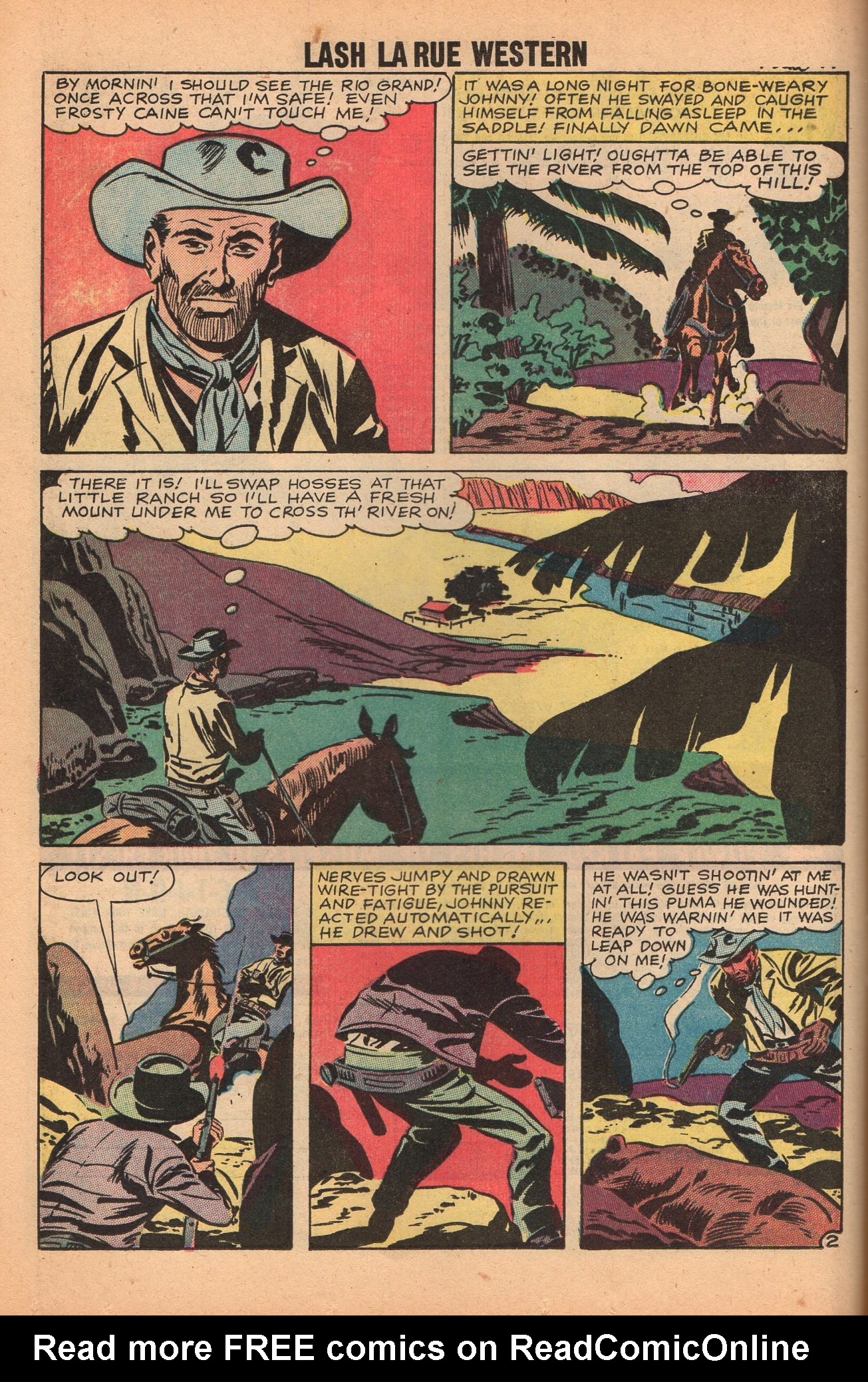 Read online Lash Larue Western (1949) comic -  Issue #72 - 16