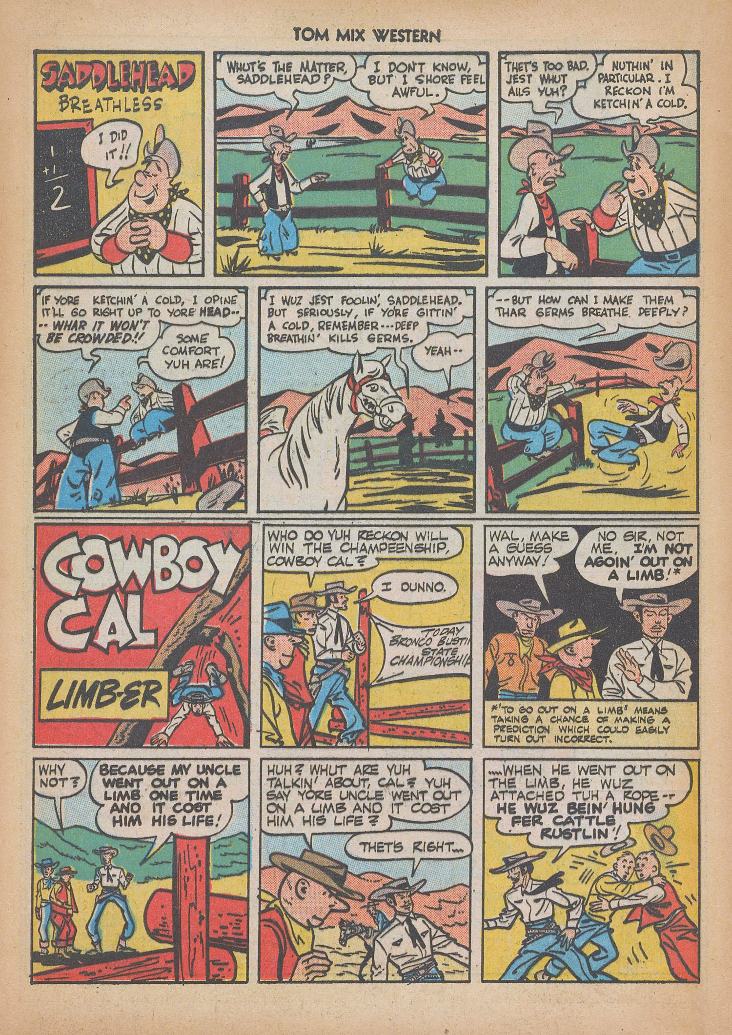 Read online Tom Mix Western (1948) comic -  Issue #14 - 40