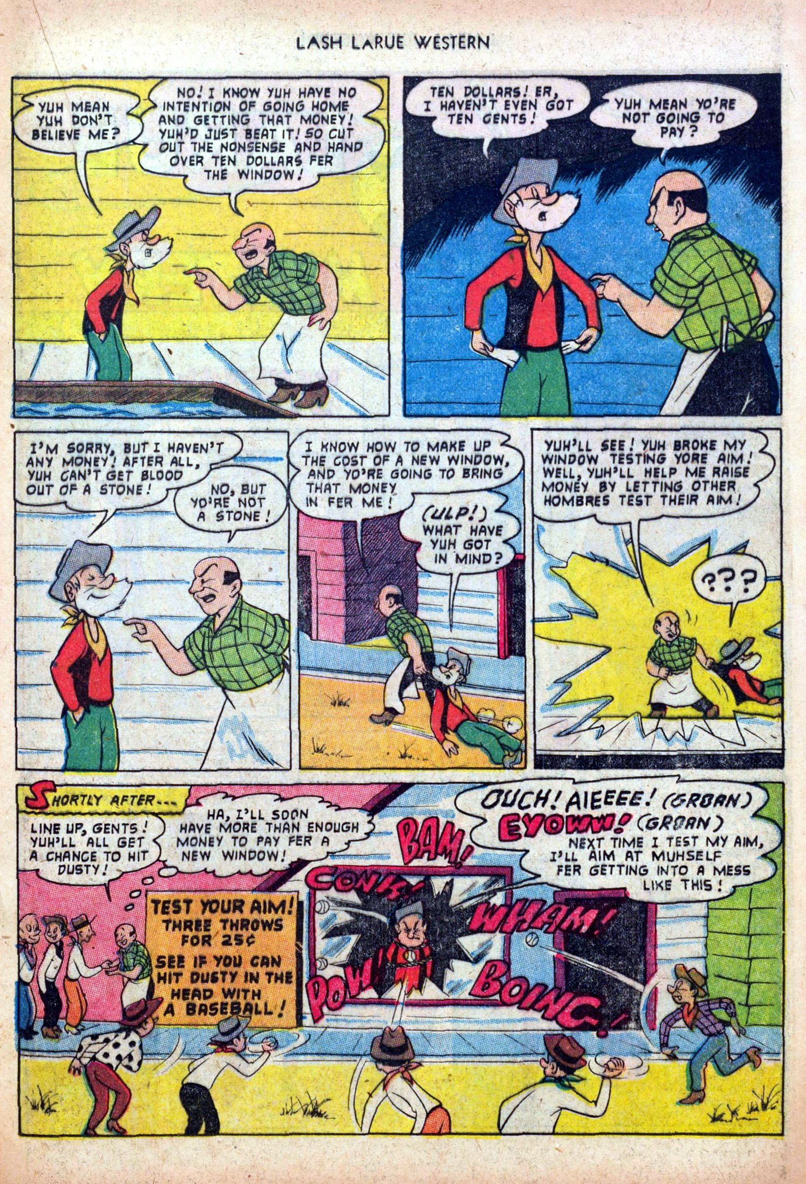 Read online Lash Larue Western (1949) comic -  Issue #39 - 17