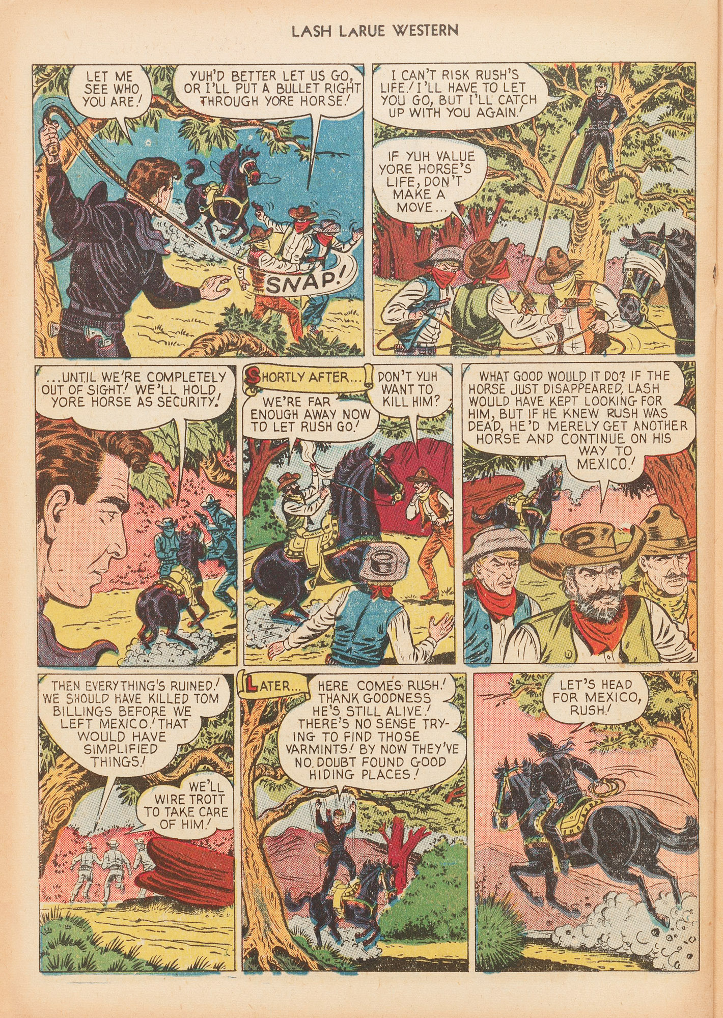 Read online Lash Larue Western (1949) comic -  Issue #16 - 22