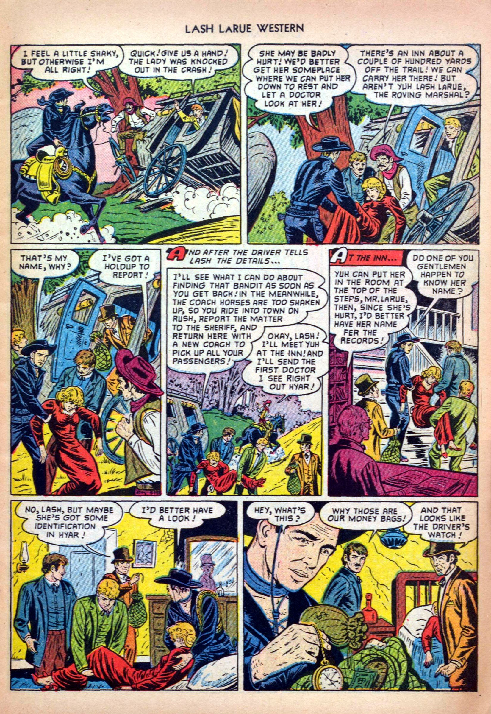 Read online Lash Larue Western (1949) comic -  Issue #32 - 7