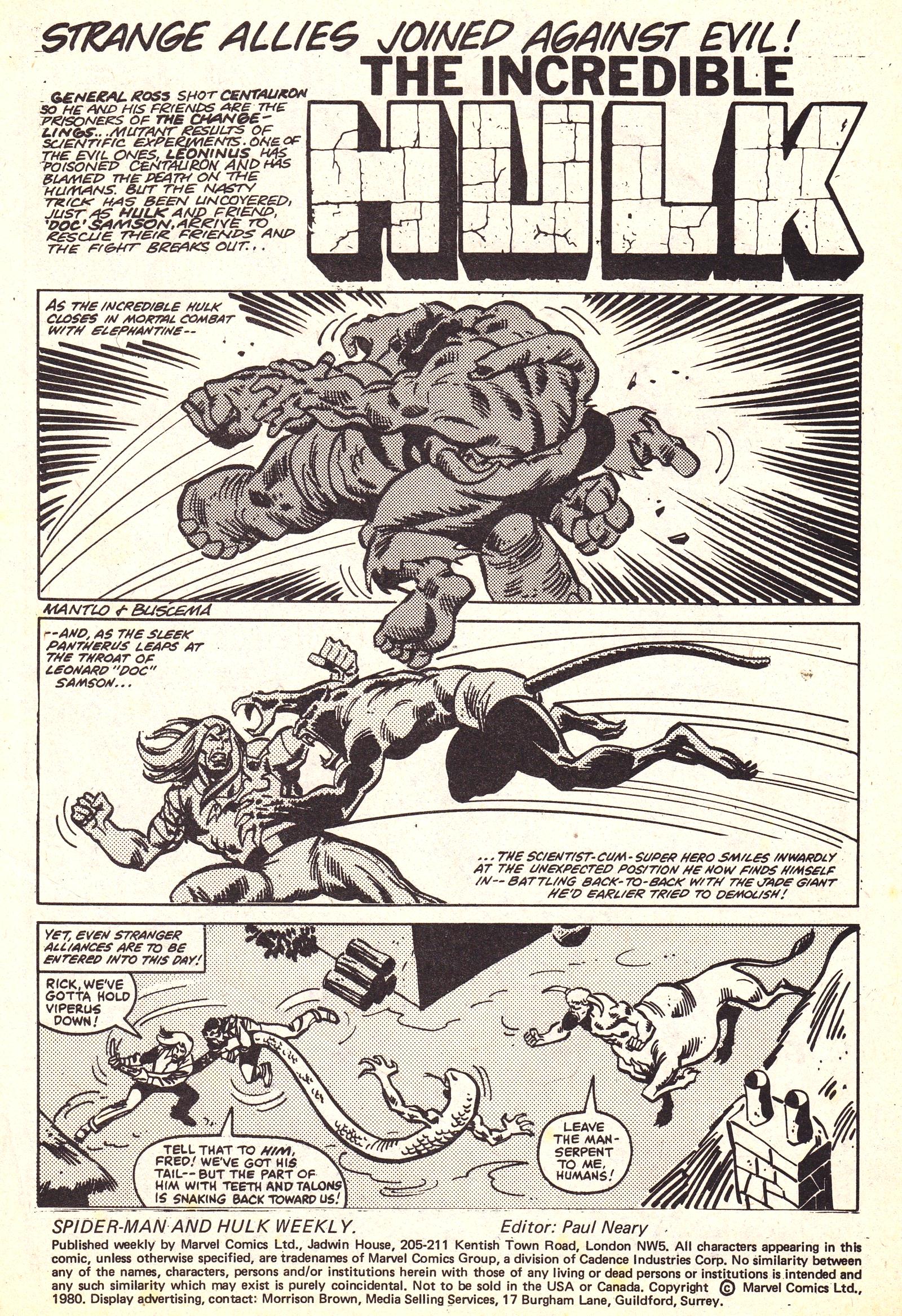 Read online Spider-Man and Hulk Weekly comic -  Issue #409 - 2