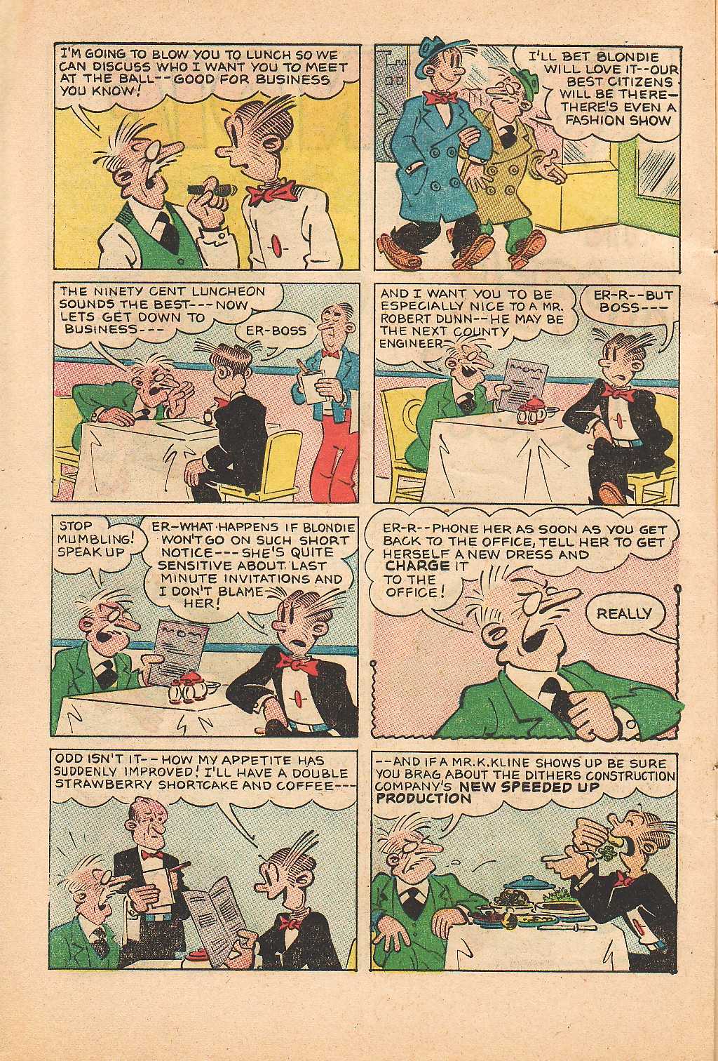 Read online Blondie Comics (1960) comic -  Issue #143 - 6