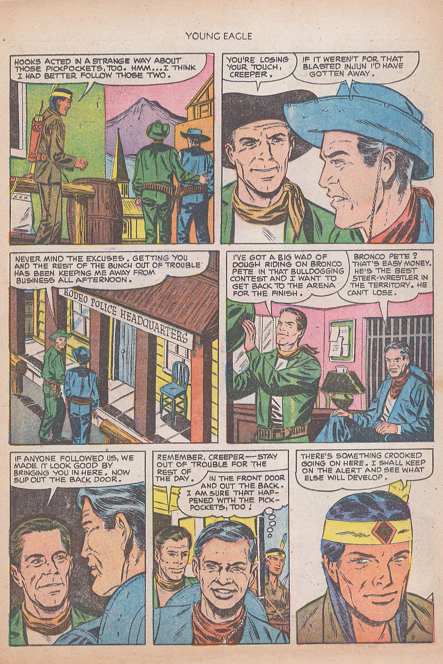 Read online Young Eagle comic -  Issue #8 - 9