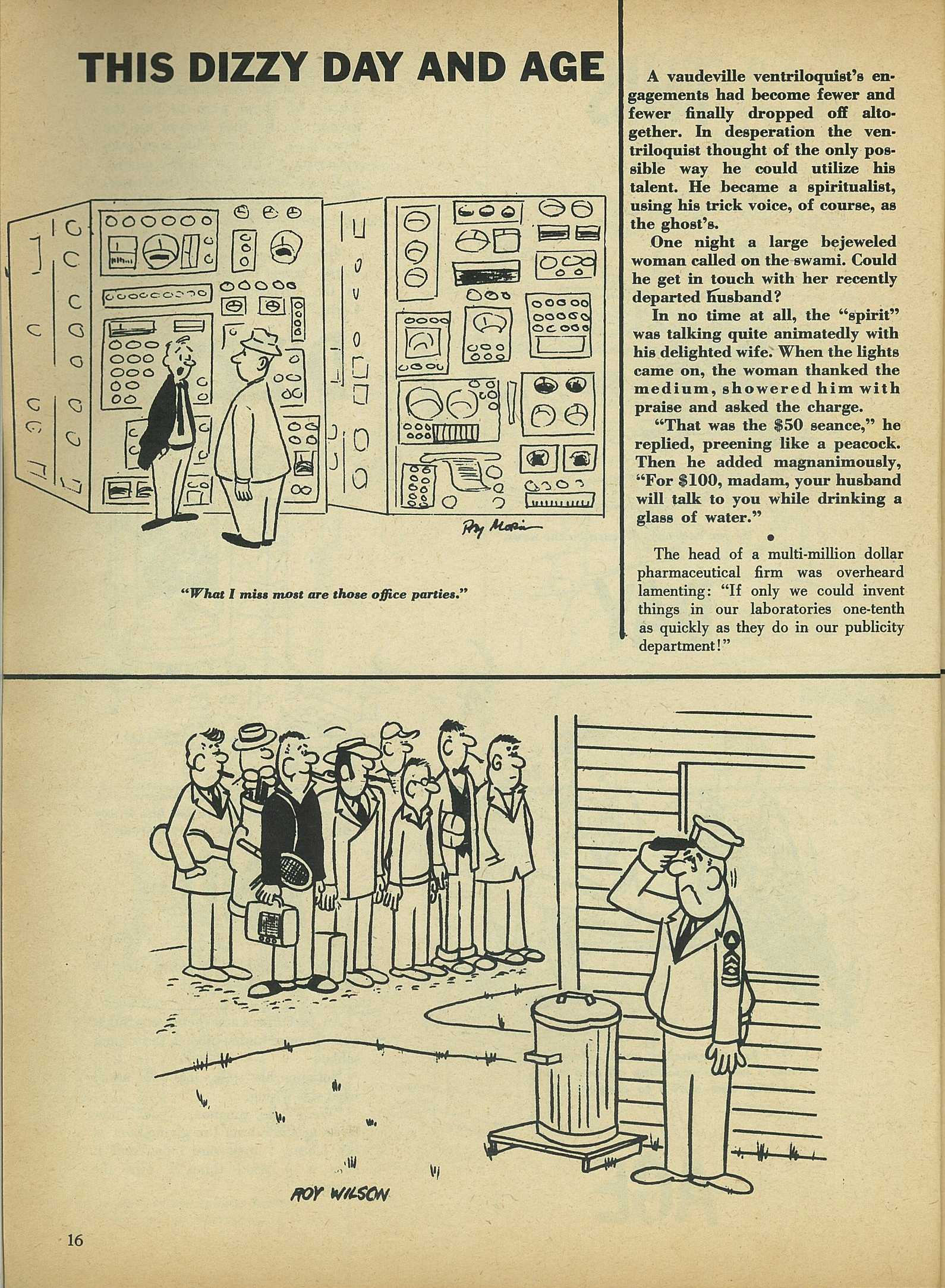 Read online Cartoons and Gags comic -  Issue #5 - 16