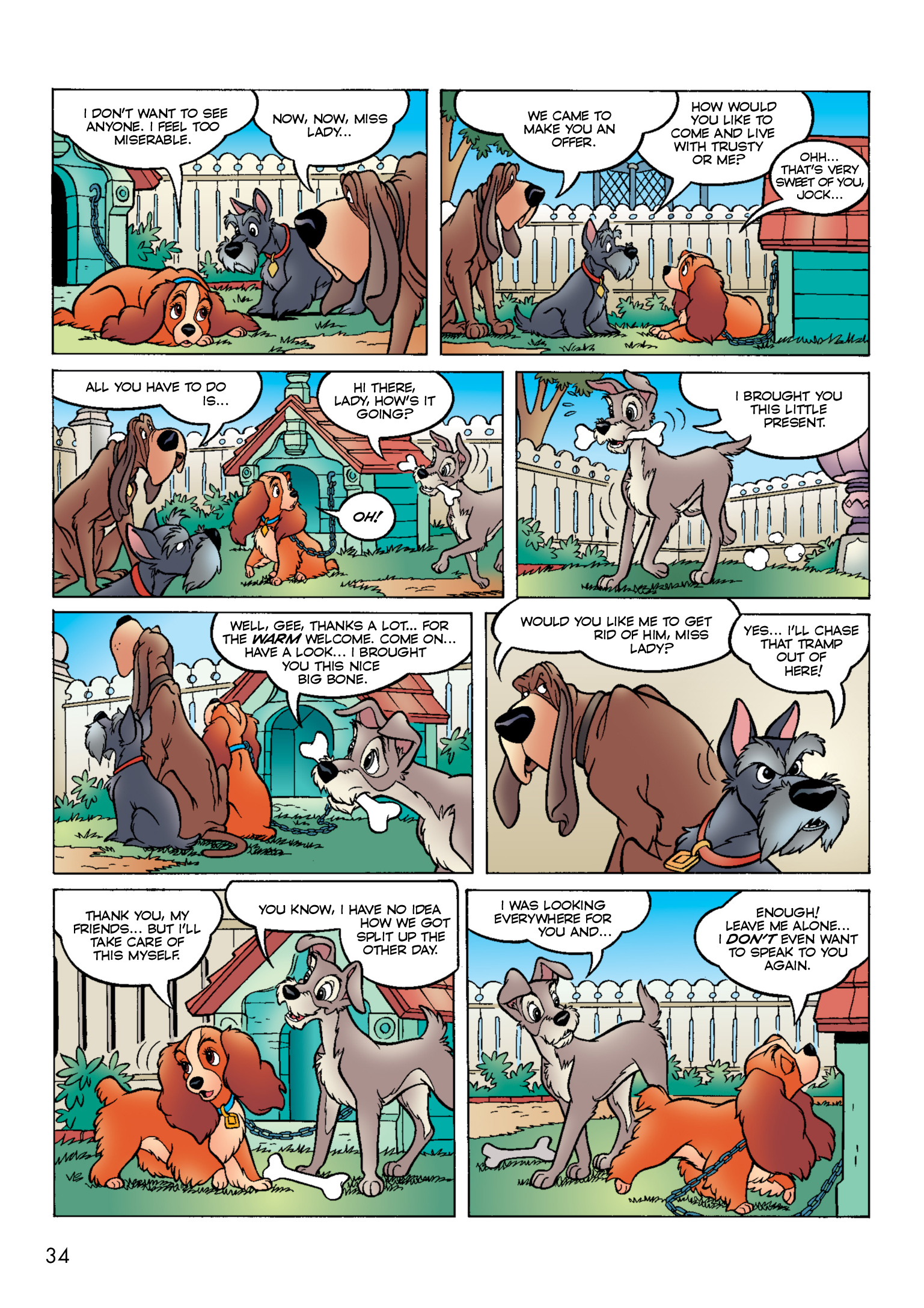 Read online Disney Lady and the Tramp: The Story of the Movie in Comics comic -  Issue # Full - 35