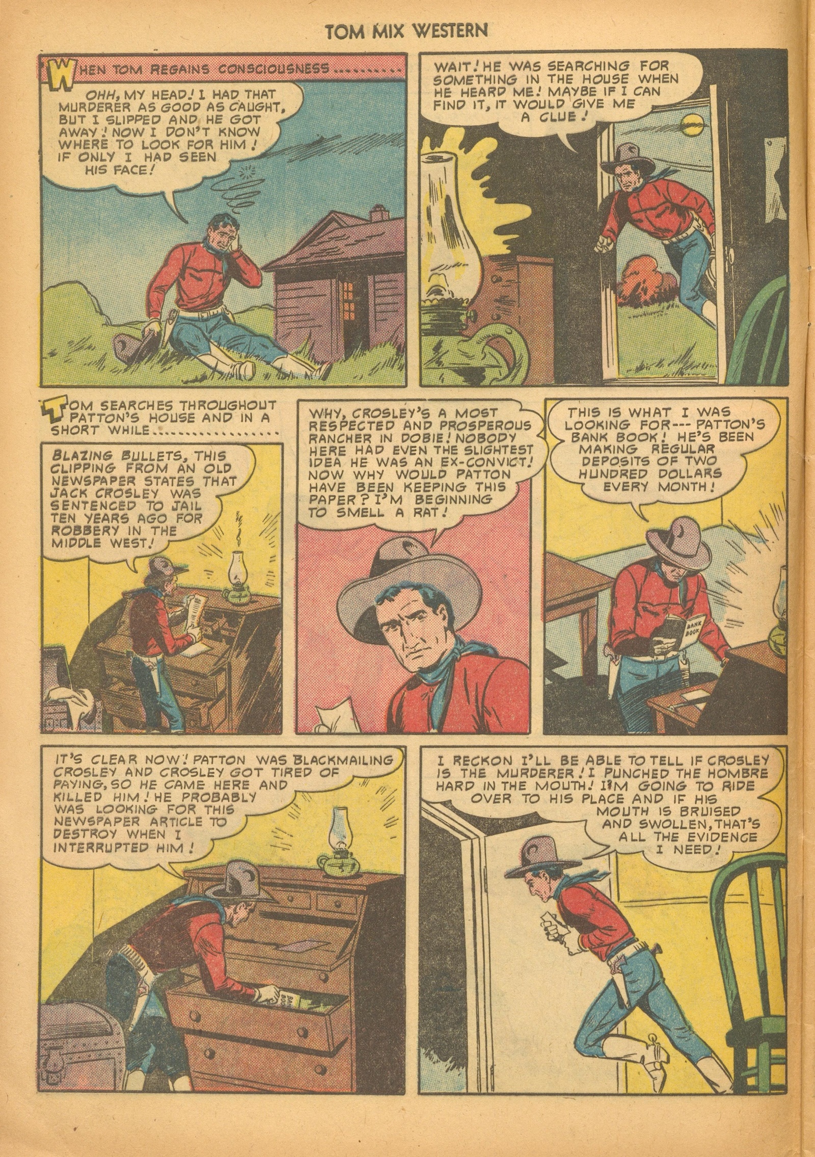 Read online Tom Mix Western (1948) comic -  Issue #33 - 8