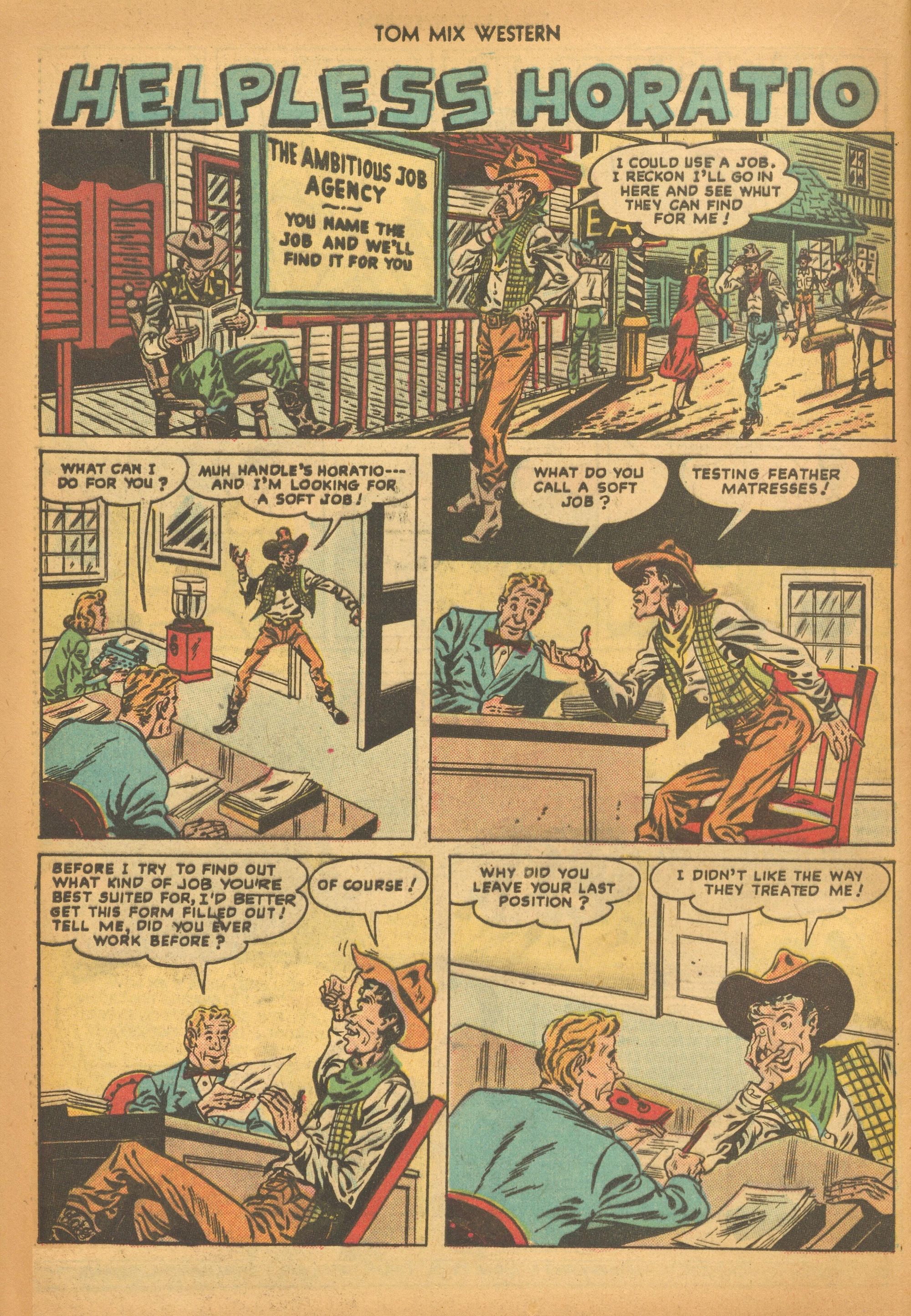 Read online Tom Mix Western (1948) comic -  Issue #16 - 36