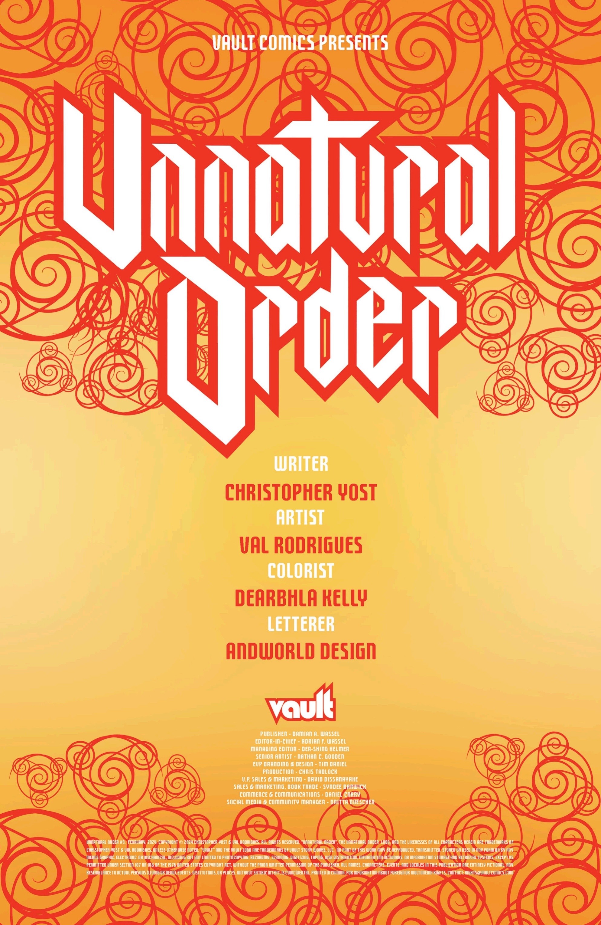 Read online Unnatural Order comic -  Issue #3 - 3