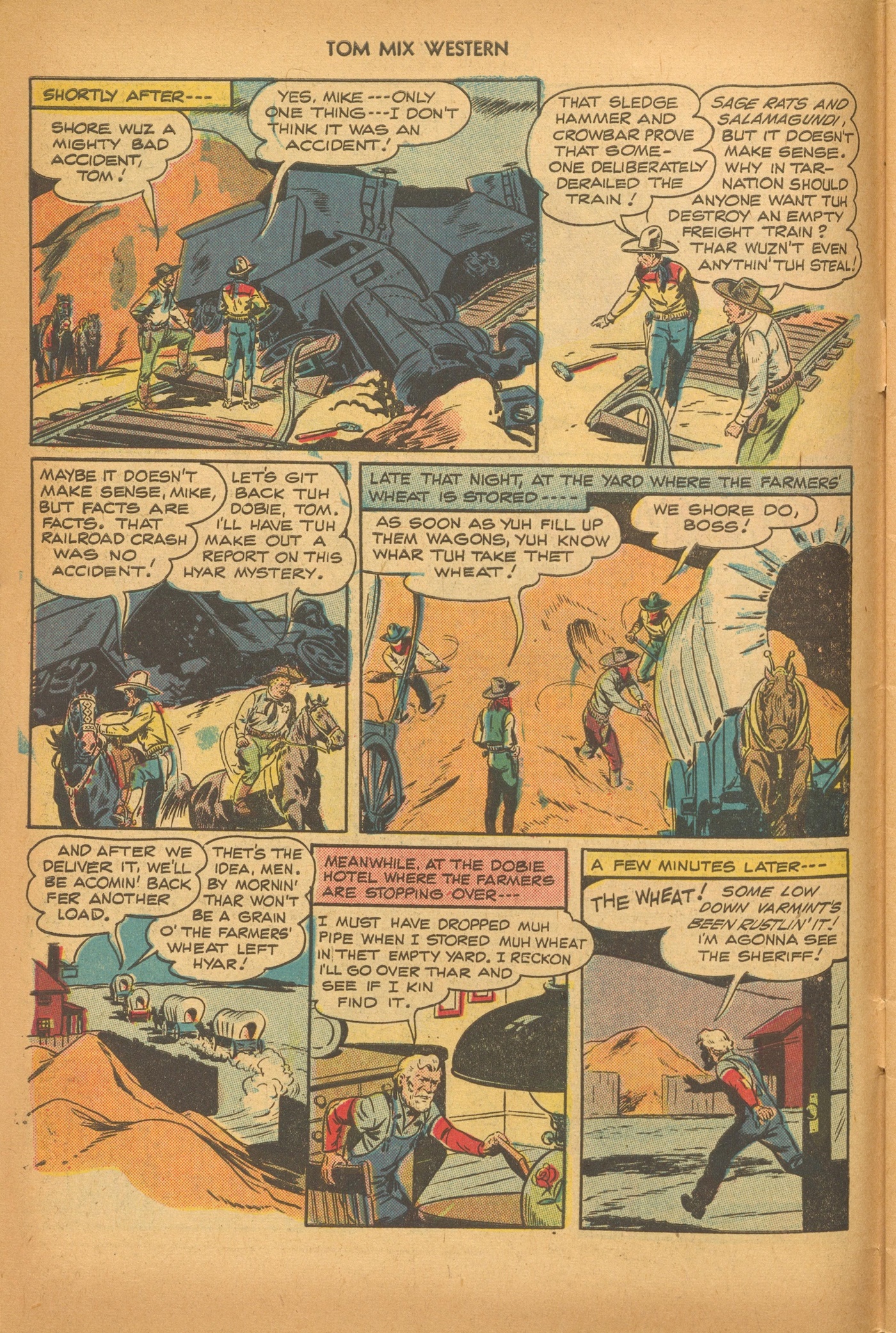 Read online Tom Mix Western (1948) comic -  Issue #6 - 6