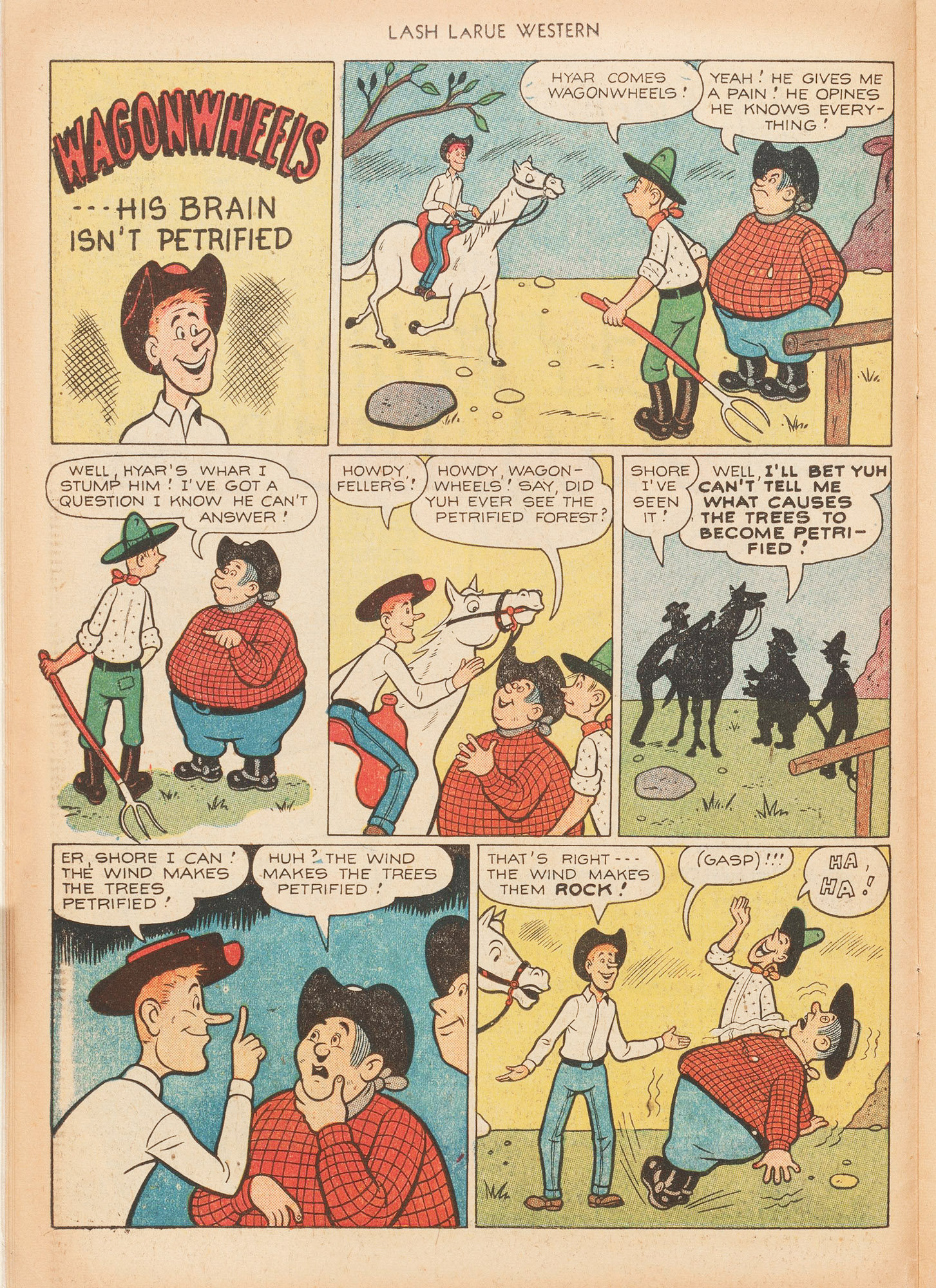 Read online Lash Larue Western (1949) comic -  Issue #20 - 14