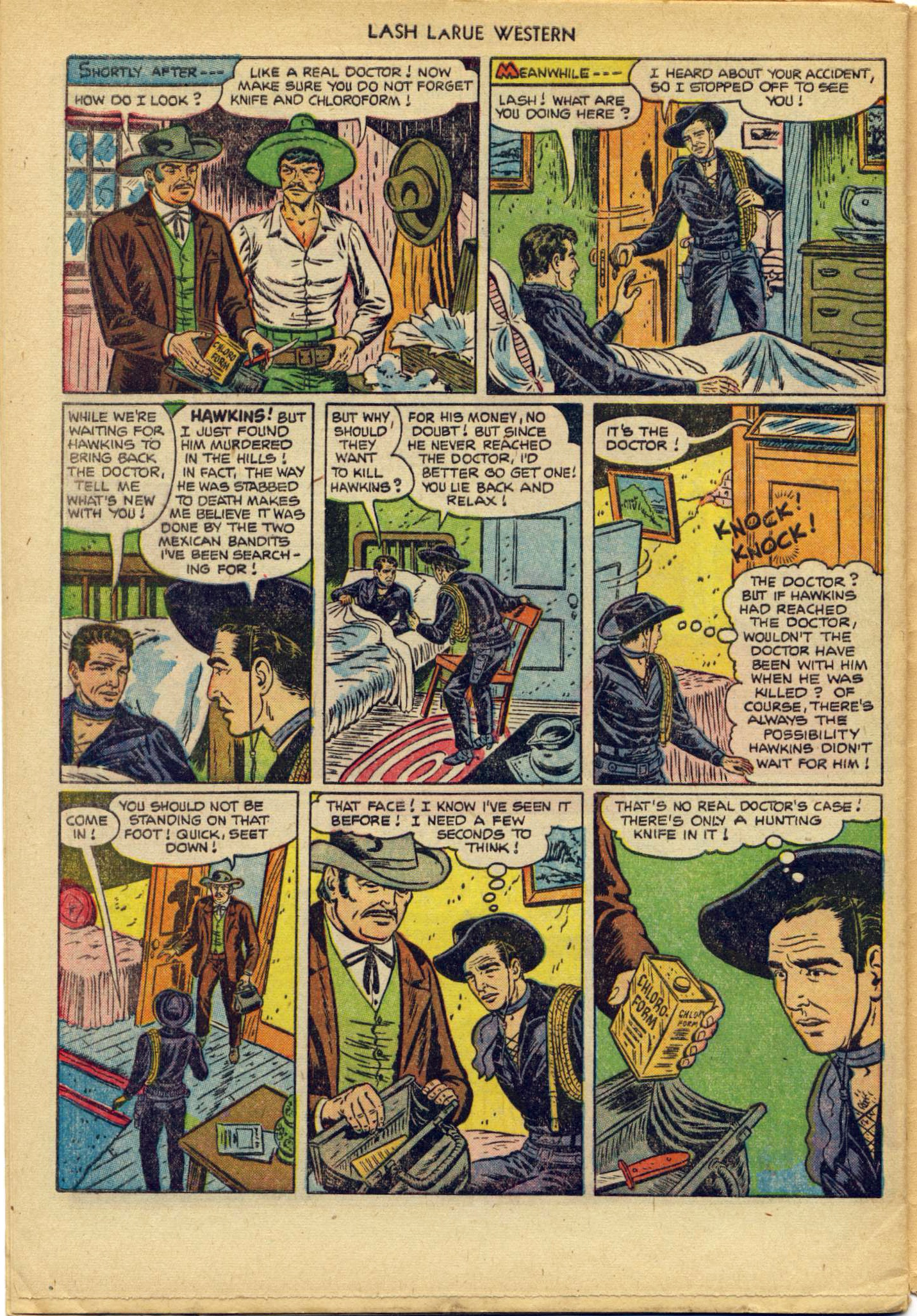 Read online Lash Larue Western (1949) comic -  Issue #29 - 32