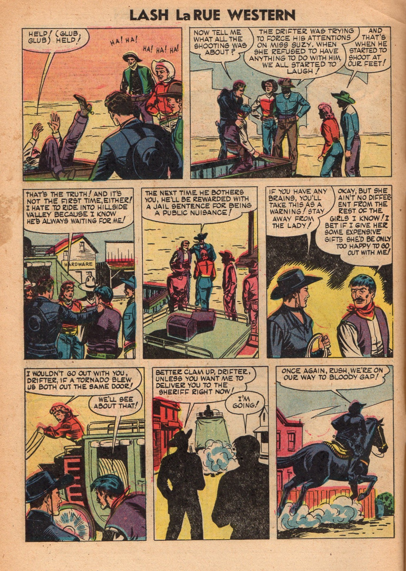Read online Lash Larue Western (1949) comic -  Issue #48 - 6