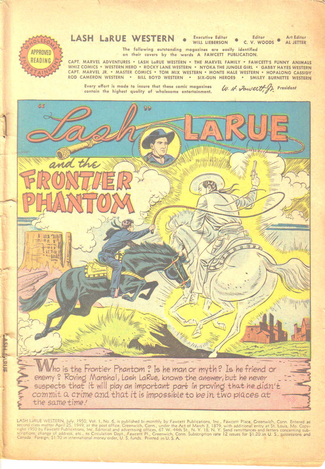 Read online Lash Larue Western (1949) comic -  Issue #6 - 3