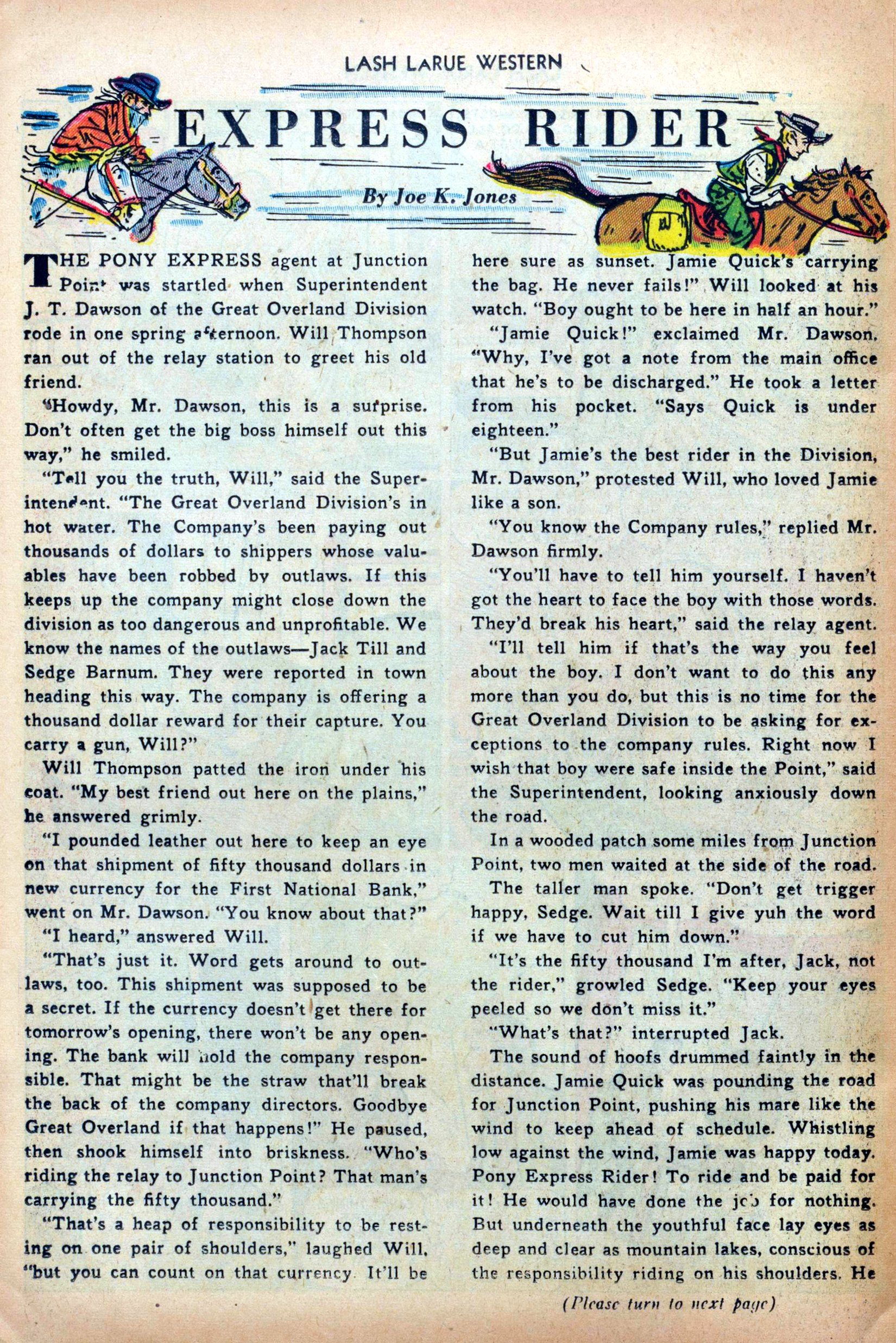 Read online Lash Larue Western (1949) comic -  Issue #31 - 24