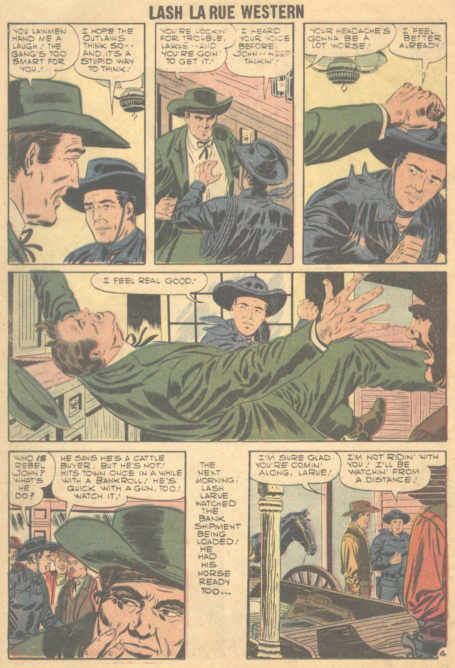 Read online Lash Larue Western (1949) comic -  Issue #66 - 13