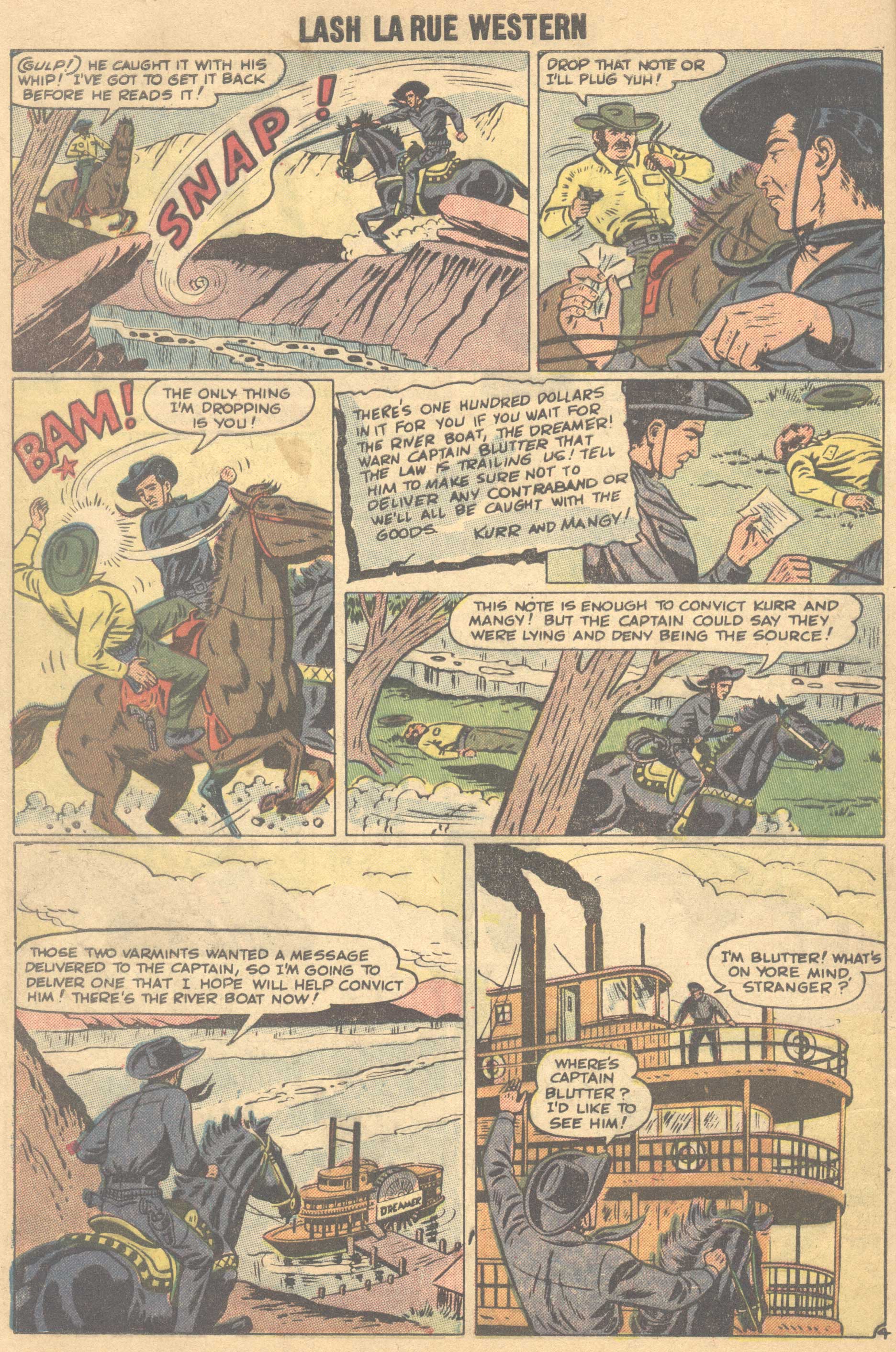 Read online Lash Larue Western (1949) comic -  Issue #66 - 29