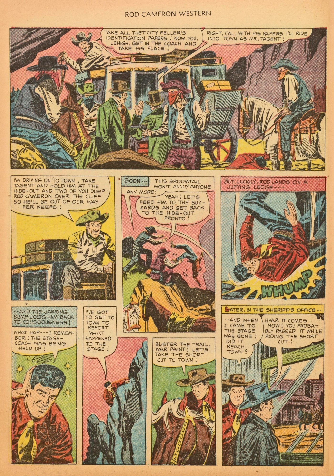 Read online Rod Cameron Western comic -  Issue #19 - 28