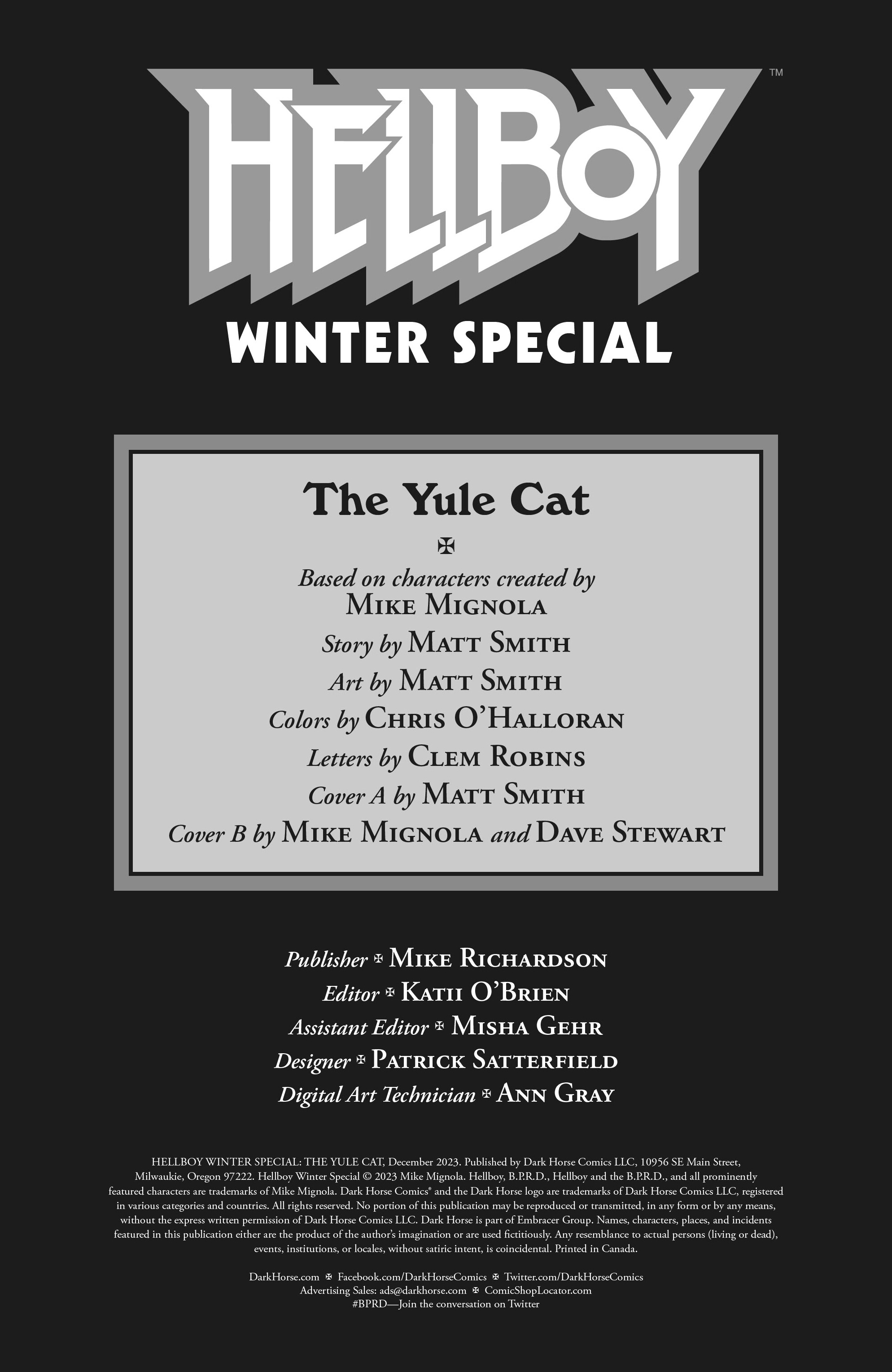 Read online Hellboy Winter Special: The Yule Cat comic -  Issue # Full - 2