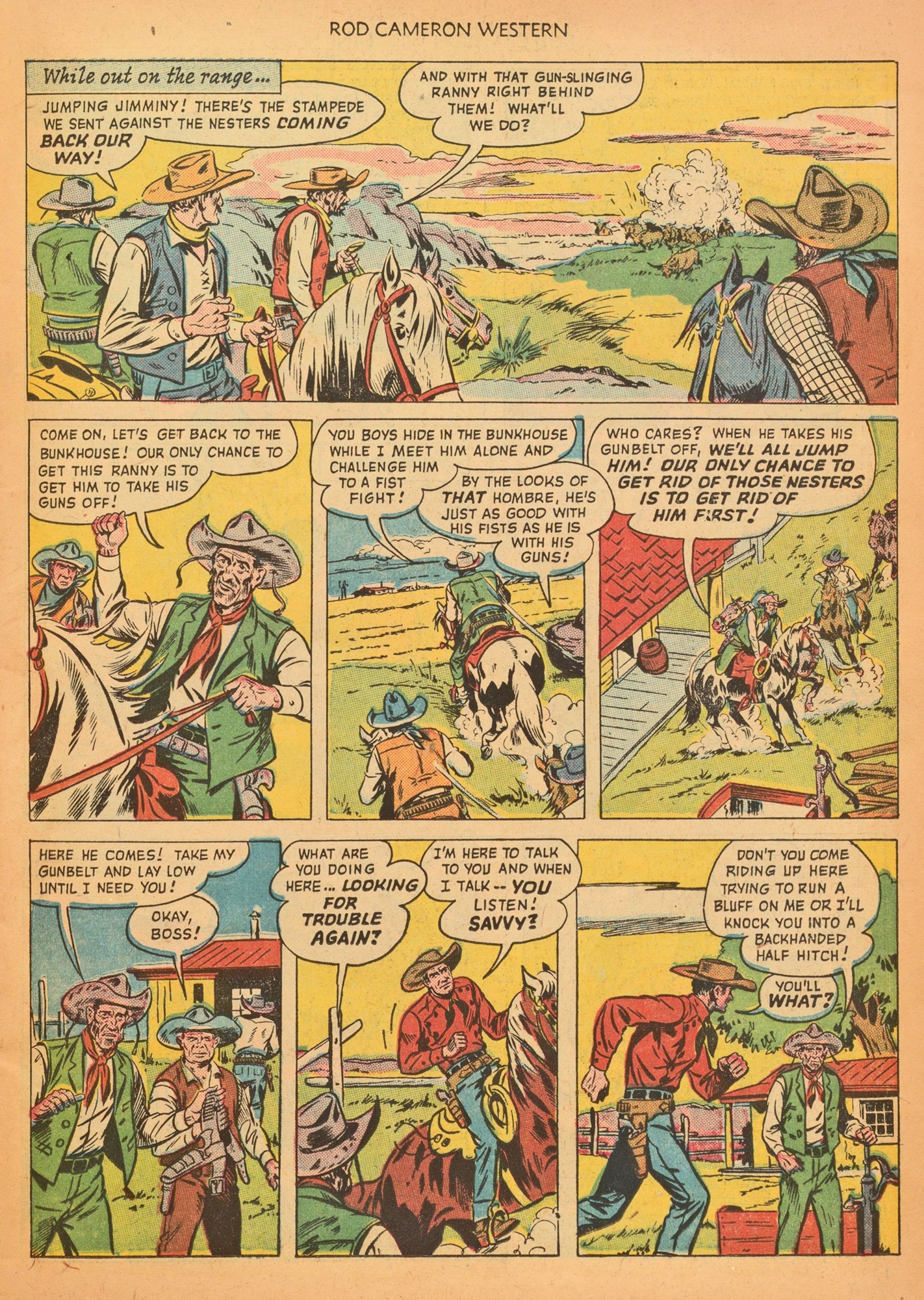 Read online Rod Cameron Western comic -  Issue #2 - 11