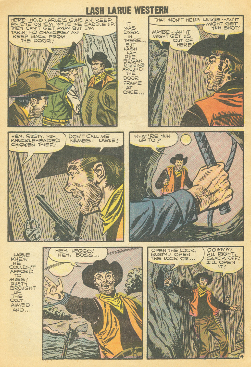 Read online Lash Larue Western (1949) comic -  Issue #68 - 63