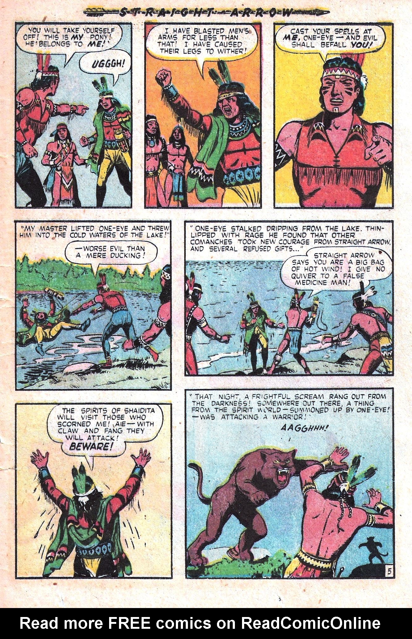 Read online Straight Arrow comic -  Issue #21 - 23