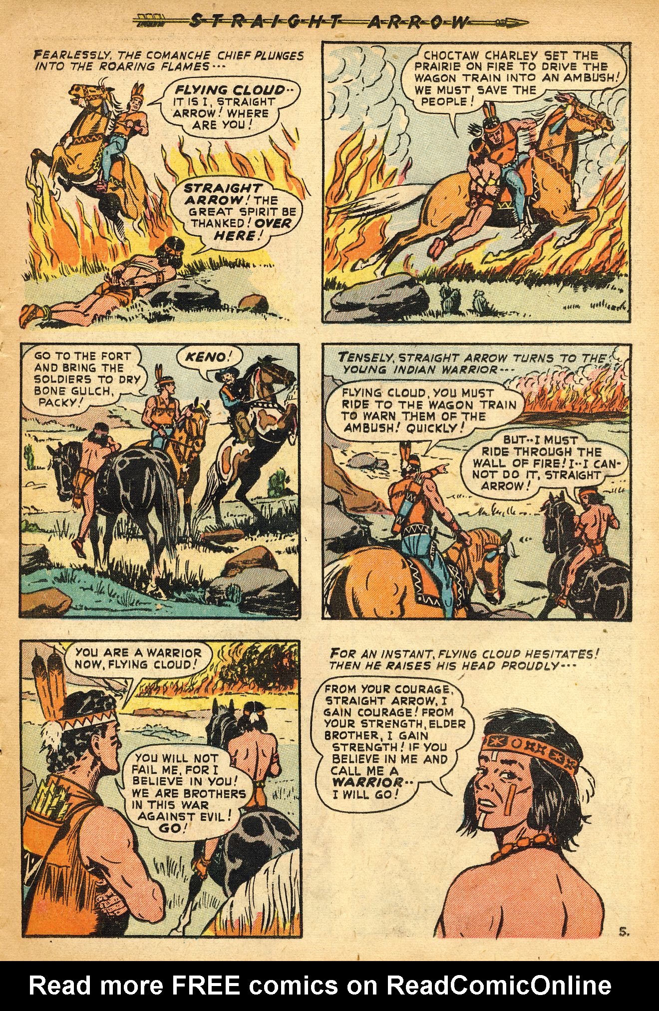 Read online Straight Arrow comic -  Issue #9 - 15