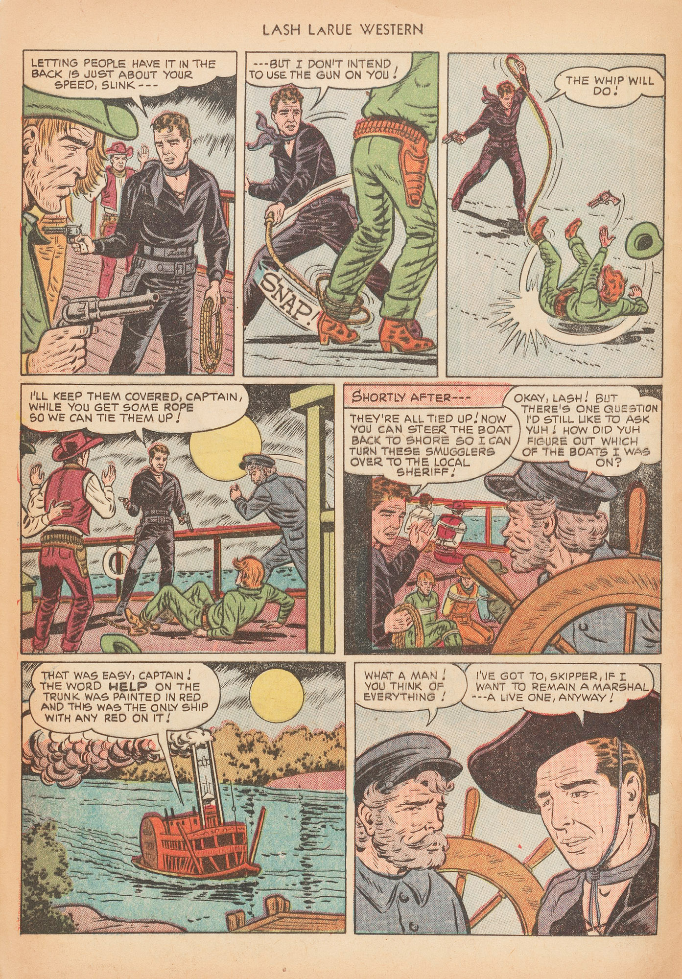 Read online Lash Larue Western (1949) comic -  Issue #15 - 12