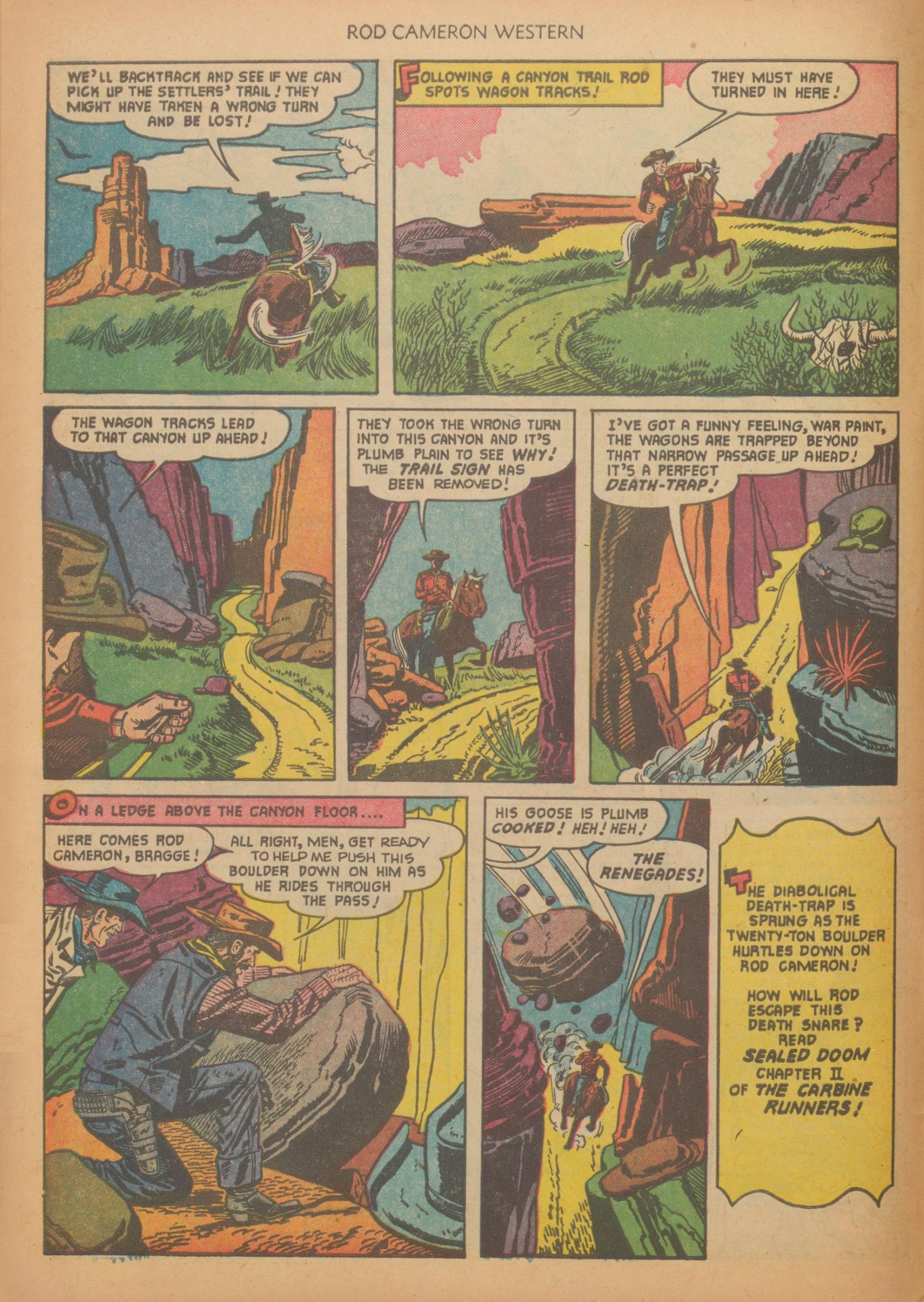 Read online Rod Cameron Western comic -  Issue #12 - 10