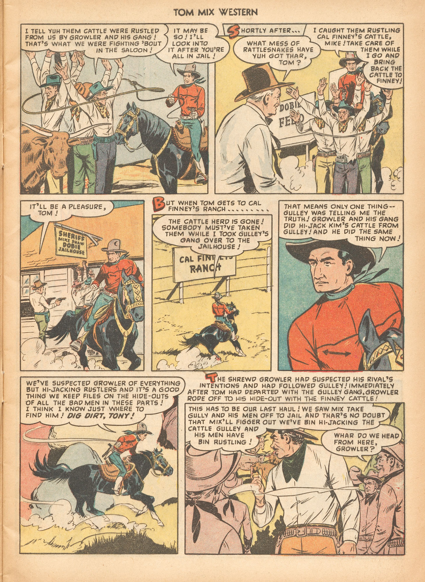 Read online Tom Mix Western (1948) comic -  Issue #23 - 9