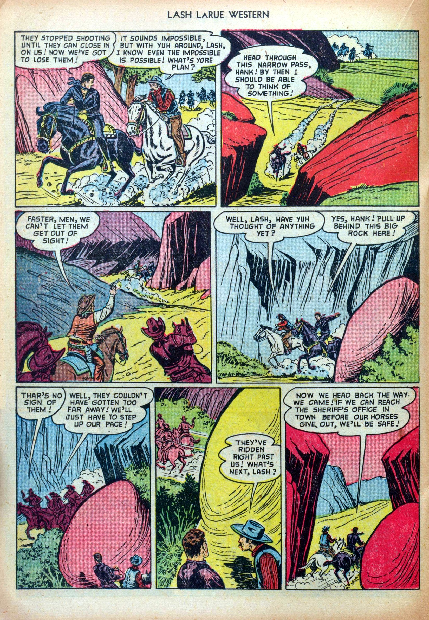 Read online Lash Larue Western (1949) comic -  Issue #35 - 20