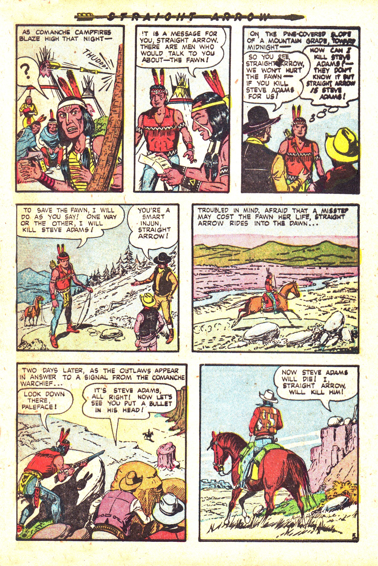 Read online Straight Arrow comic -  Issue #35 - 7