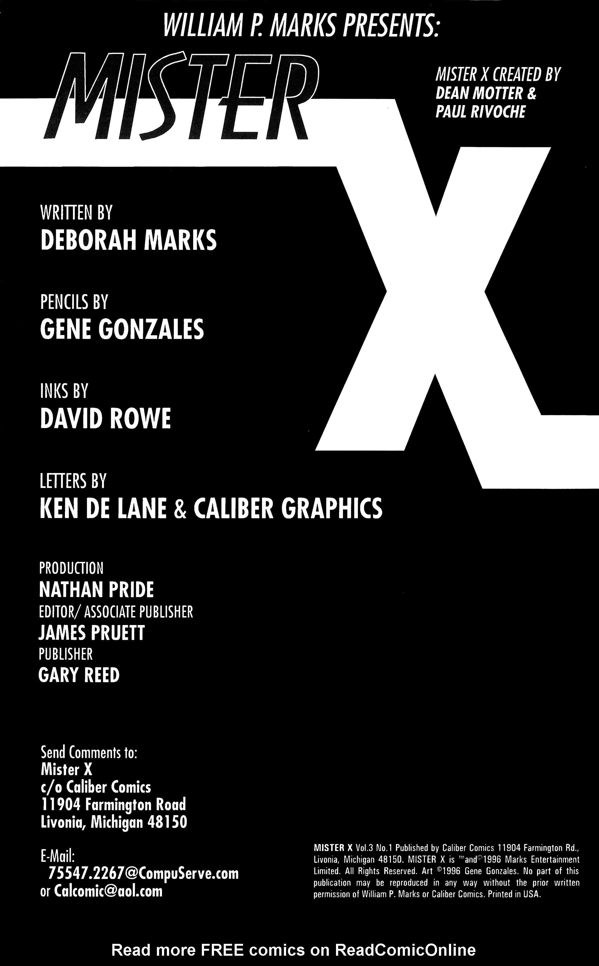 Read online Mister X (1996) comic -  Issue #1 - 2