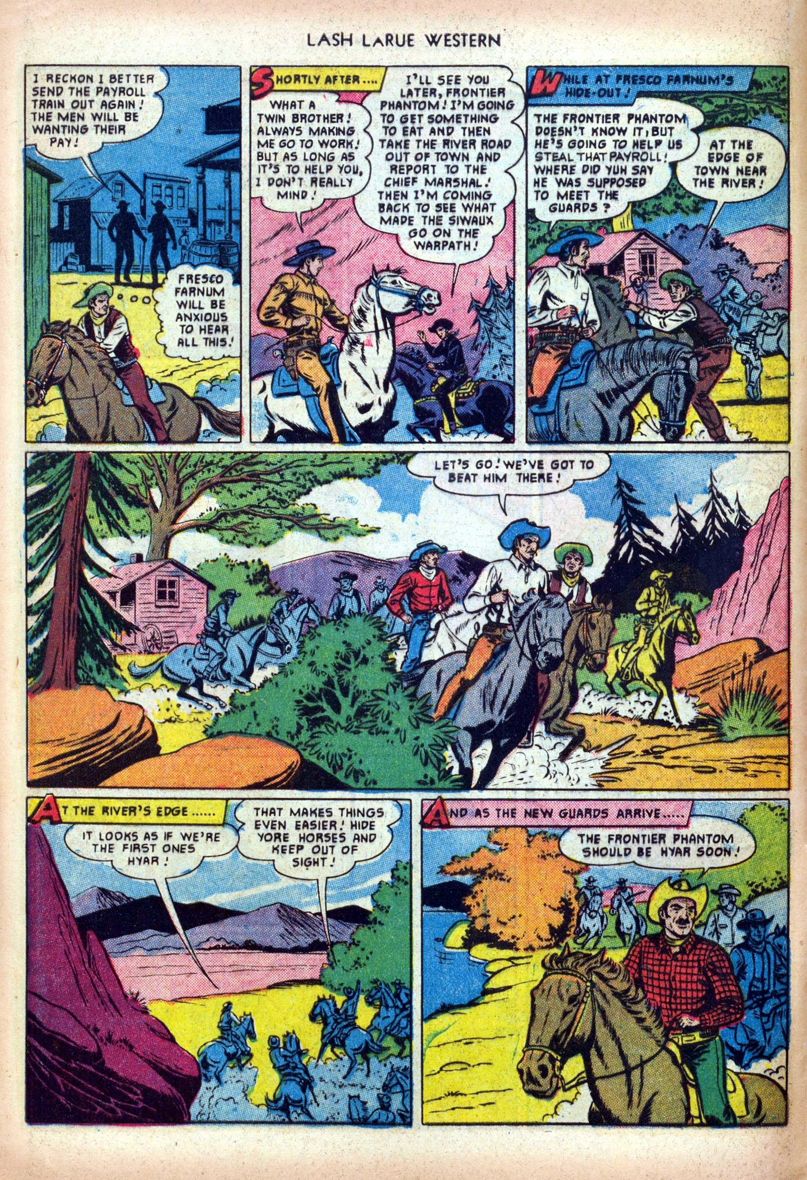 Read online Lash Larue Western (1949) comic -  Issue #19 - 8
