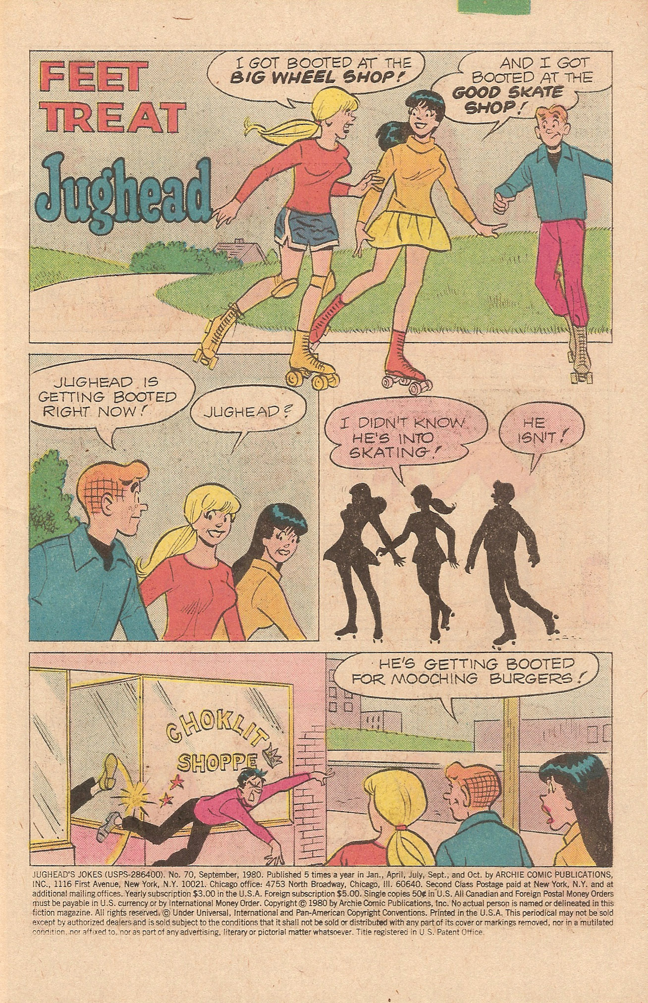 Read online Jughead's Jokes comic -  Issue #70 - 3