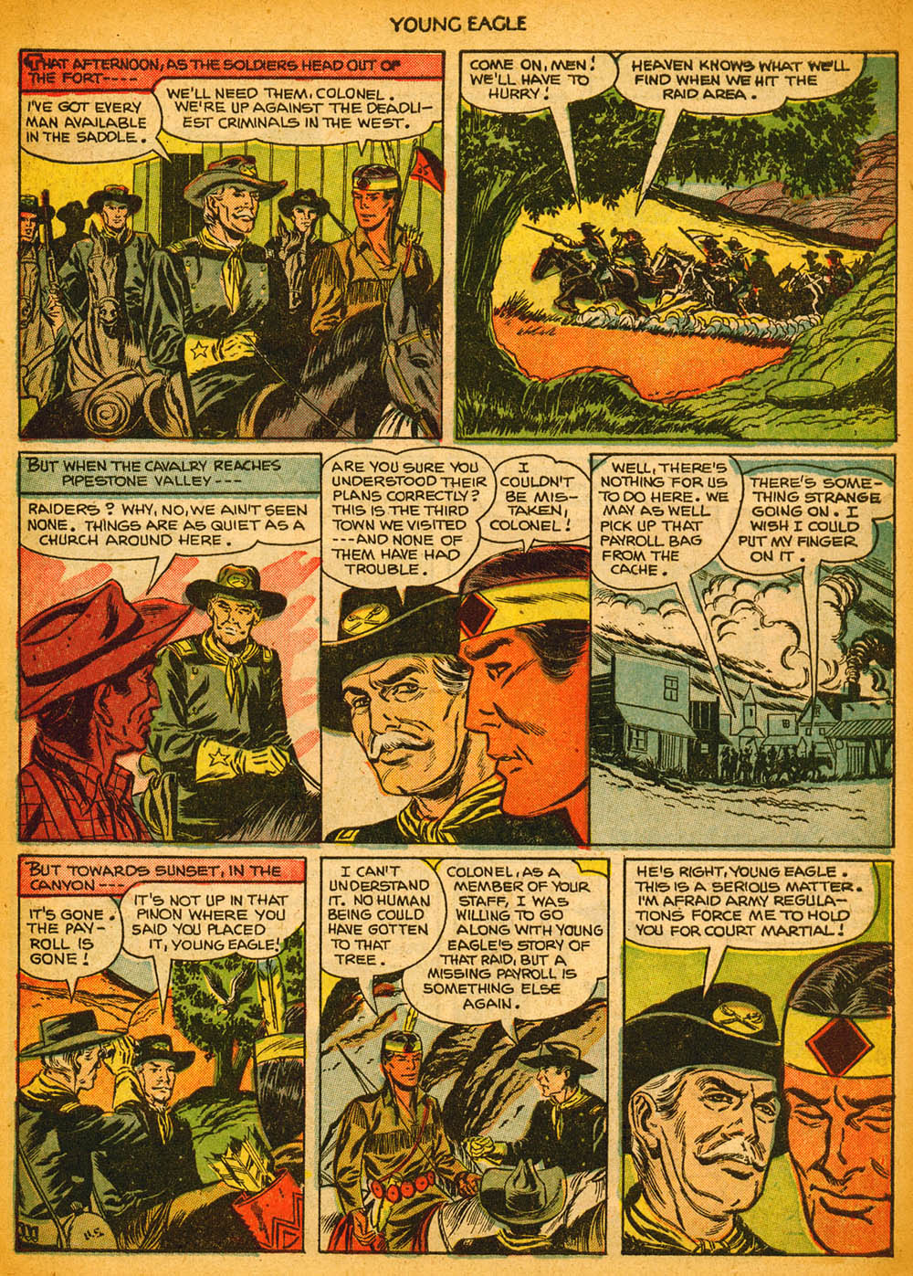 Read online Young Eagle comic -  Issue #10 - 11