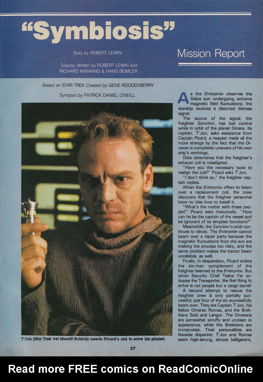 Read online Star Trek The Next Generation (1990) comic -  Issue #7 - 27