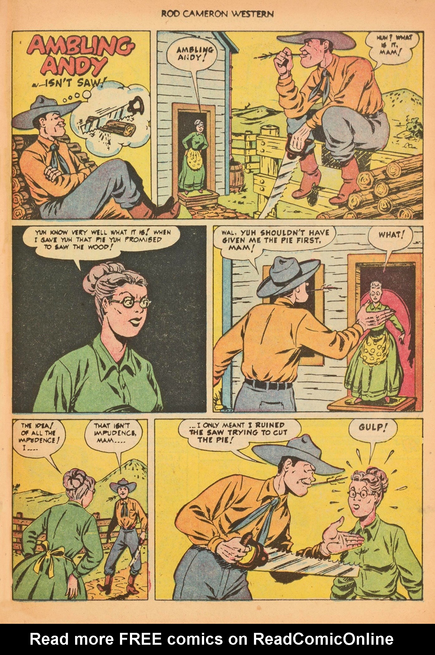 Read online Rod Cameron Western comic -  Issue #9 - 23